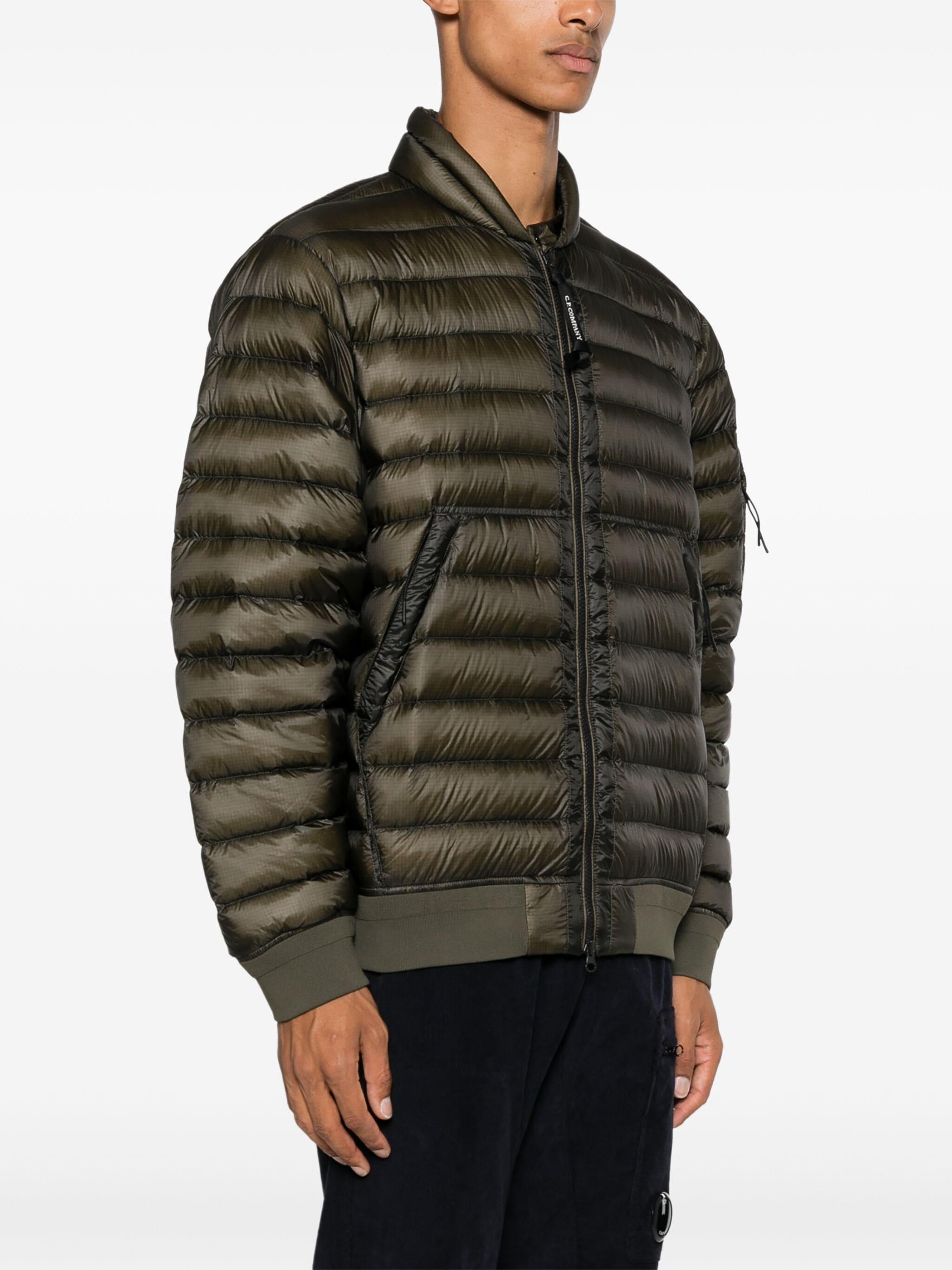 C.P. Company D.D. Shell Lightweight Bomber Down Jacket in Black 