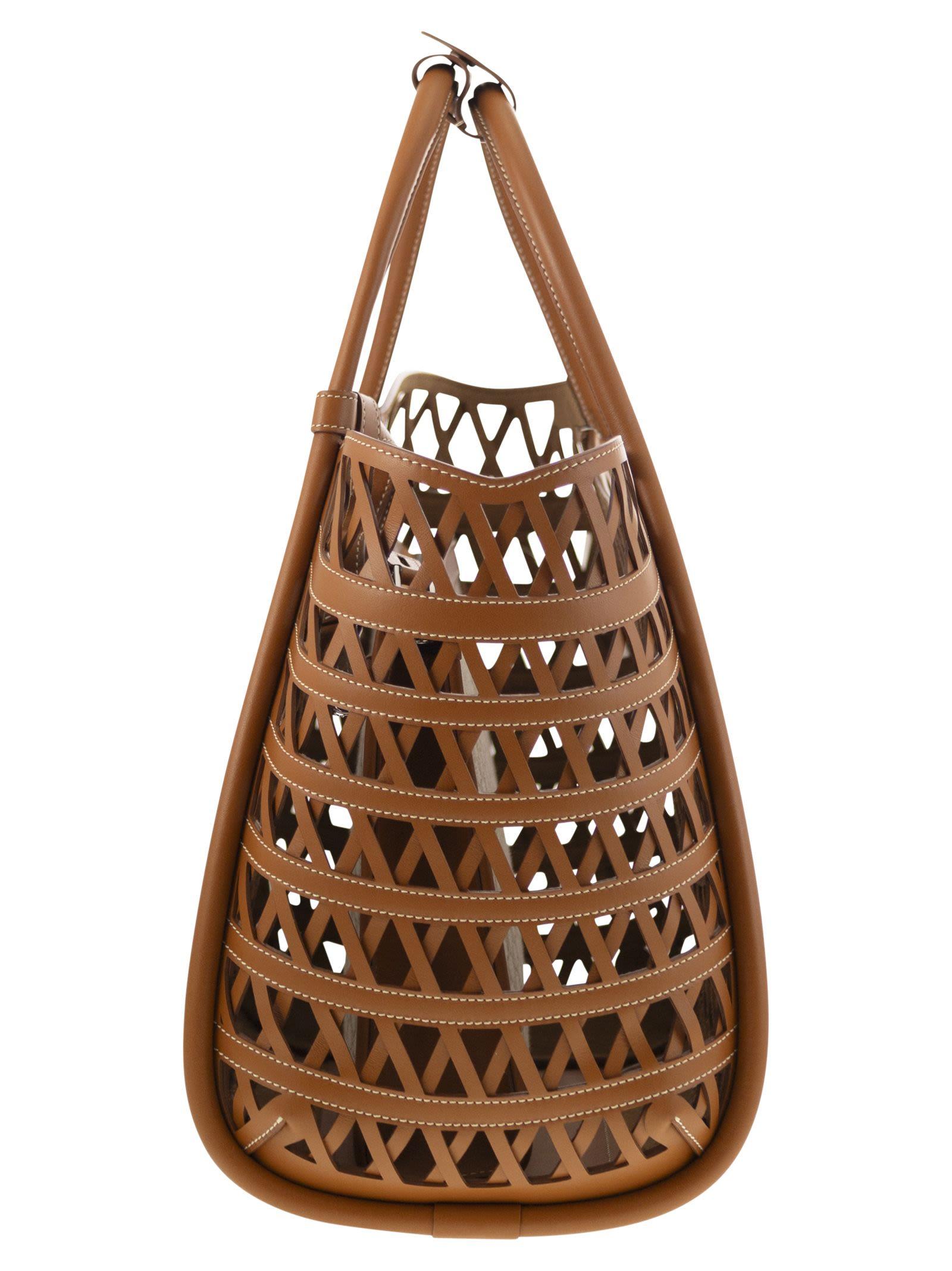 Max Mara Marinesweaving Marine Small Woven Bag in Brown | Lyst
