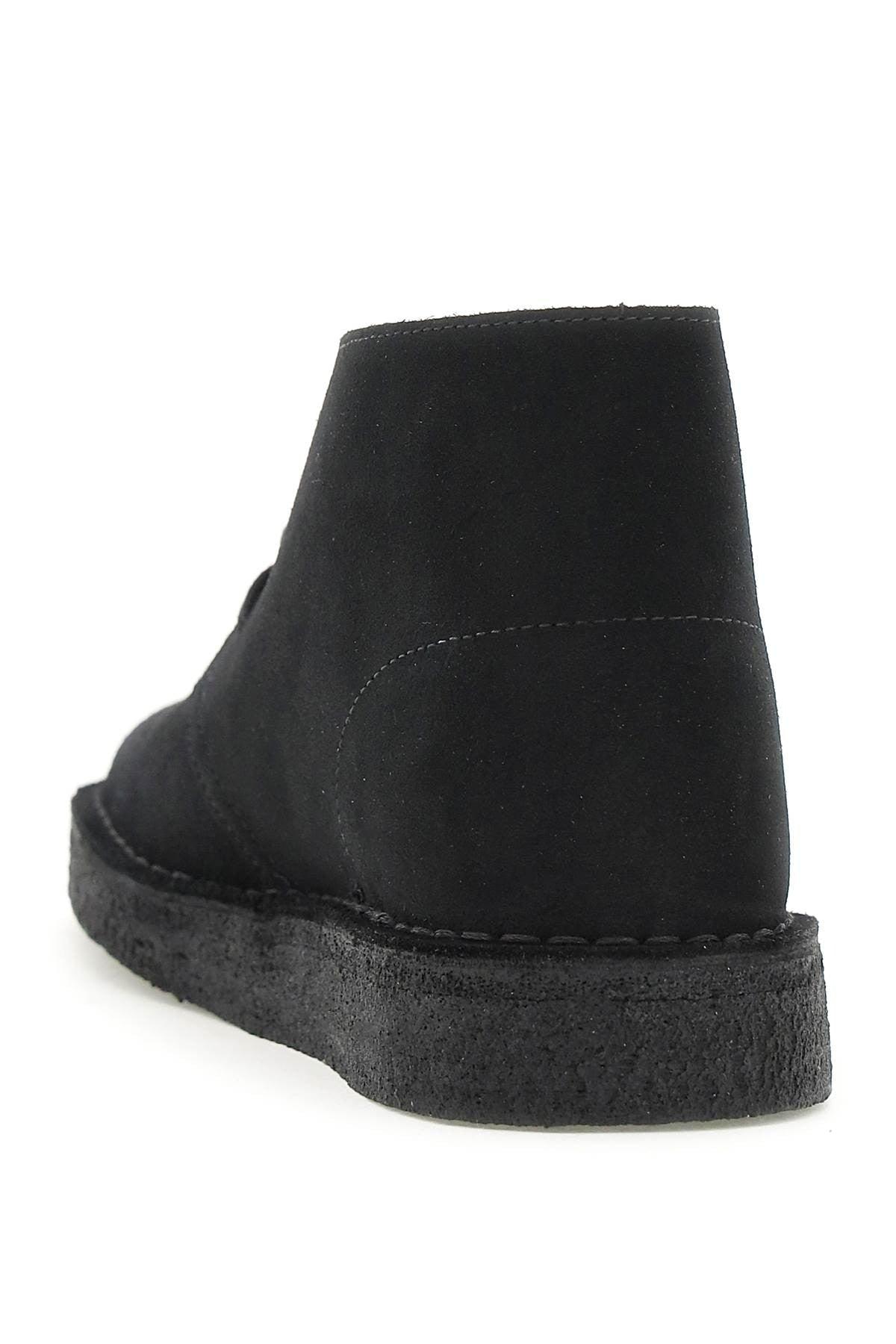 Clarks Originals Desert Coal Lace-up Shoes in Black for Men | Lyst