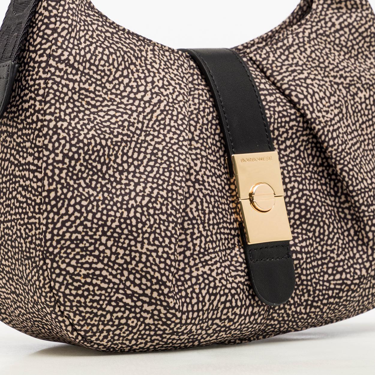 Borbonese Borsa Hobo S in Brown Lyst