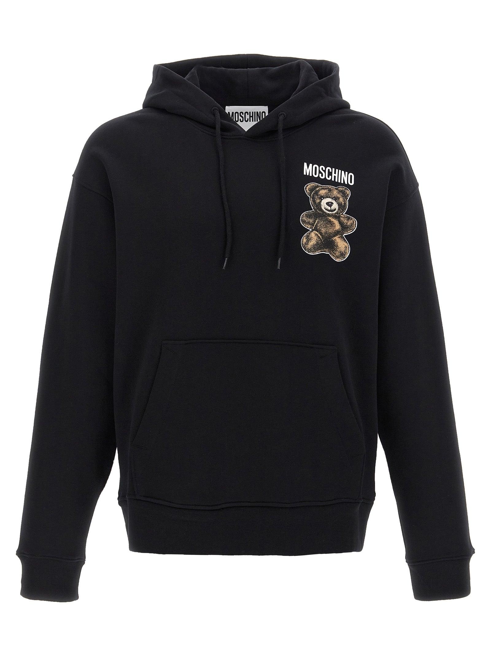 パーカー・フーディ Moschino FW24 Logo print hoodie (A17047028 1555) MOSCHINO Logo Band Hooded Sweatshirt, Black – OZNICO