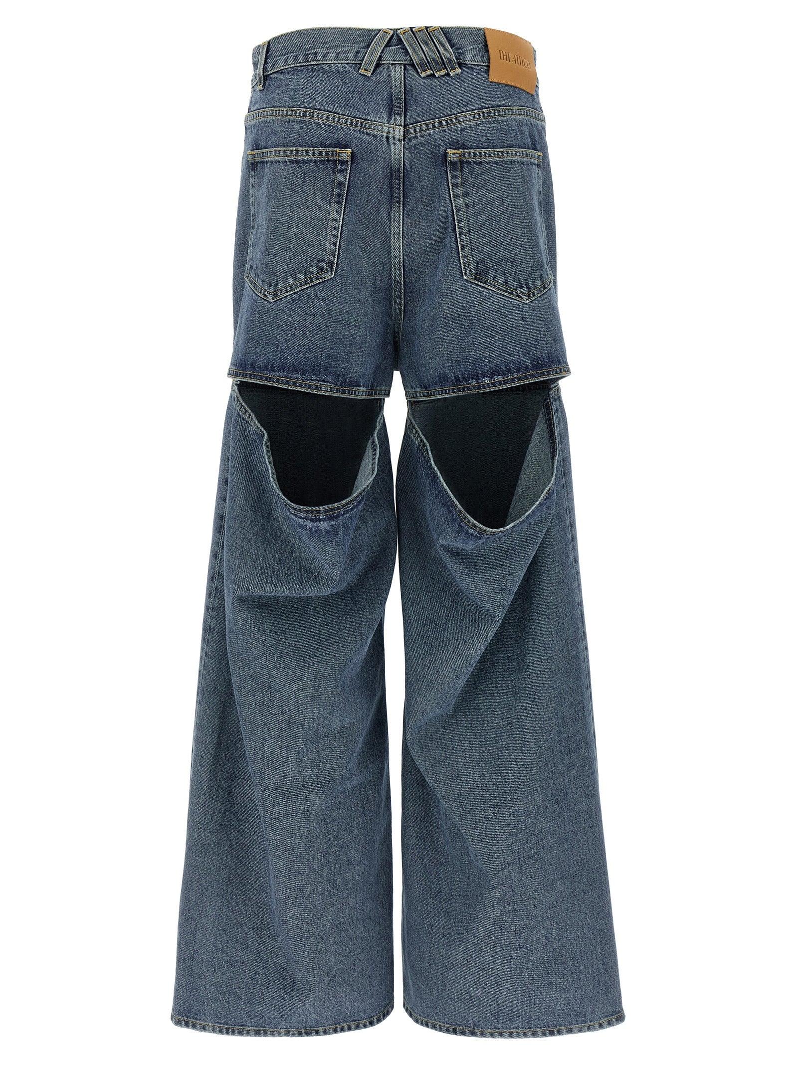 デニム・ジーパン The Attico Wide leg jeans Grey The Attico Wide-leg jeans for Women | Online Sale up to 70