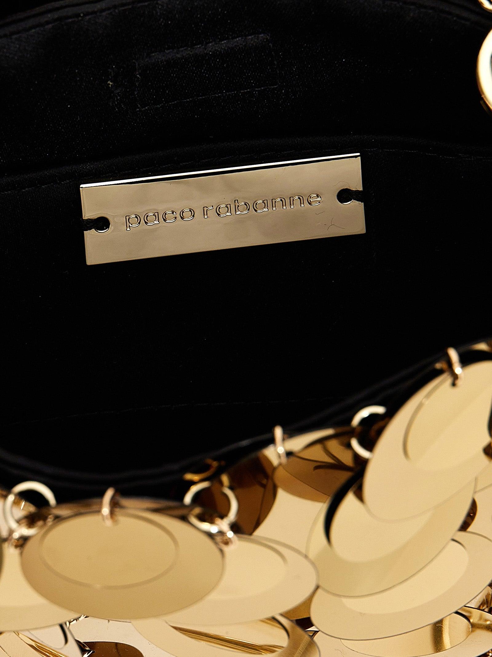 Gold sparkle discs nano bag – Rabanne ハンドバッグ SPARKLE NANO 
