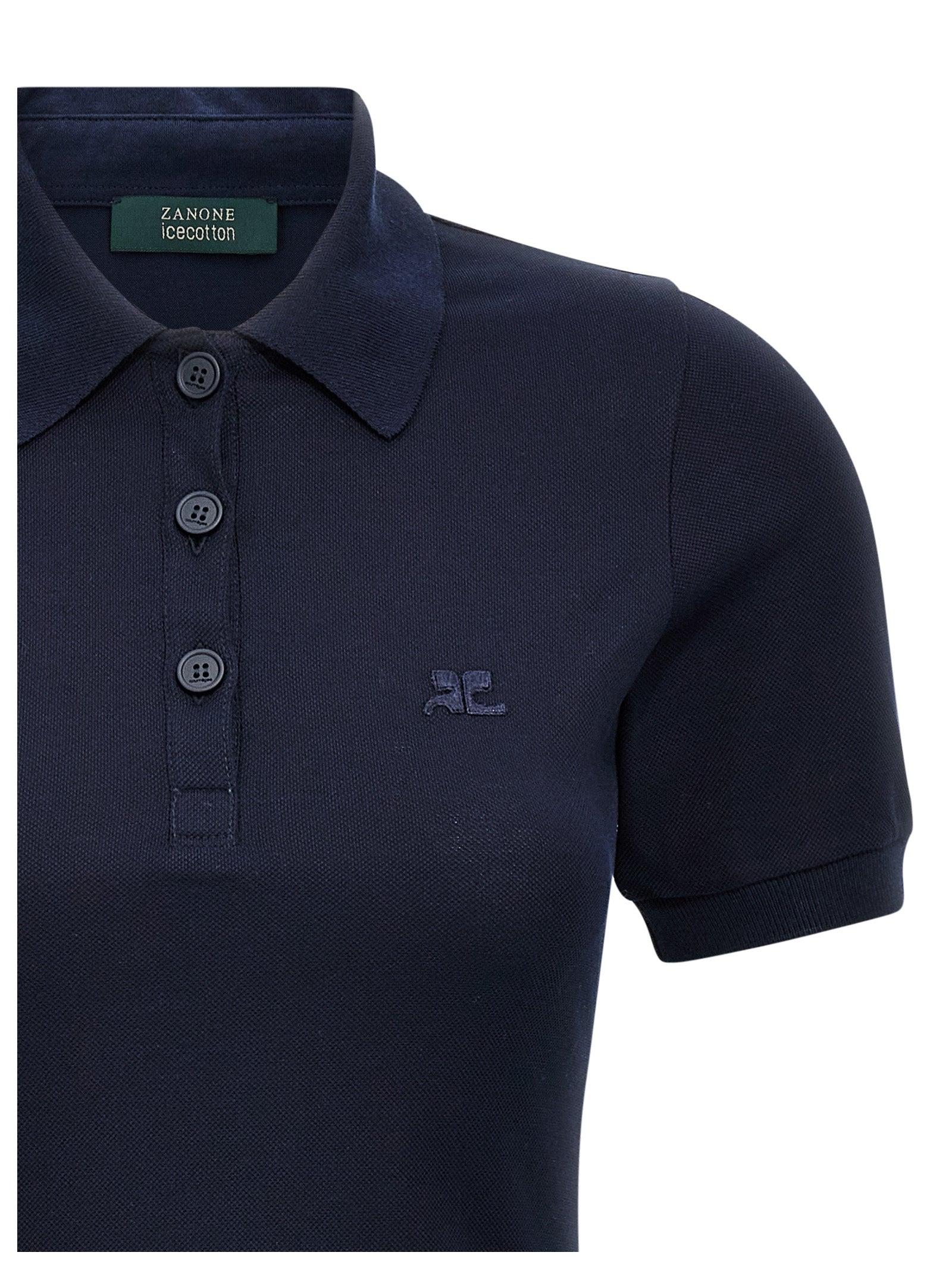 スカート COURREGES Pique polo dress Blue Courreges Piqué Polo Dress in Blue | Lyst