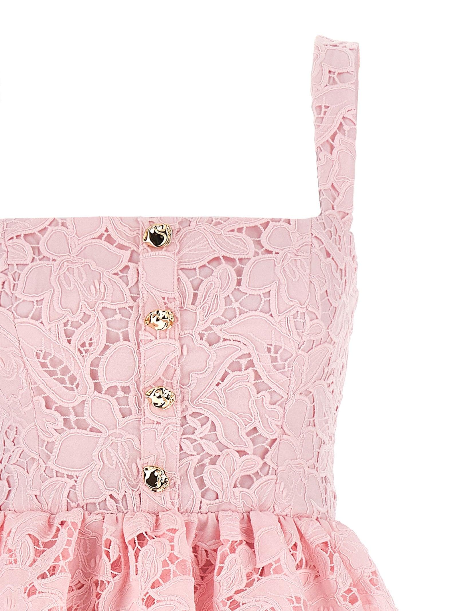 Self-Portrait Lace Midi Peplum Dress in Pink | Lyst Self-Portrait Lace Midi Peplum Dress in Pink | Lyst