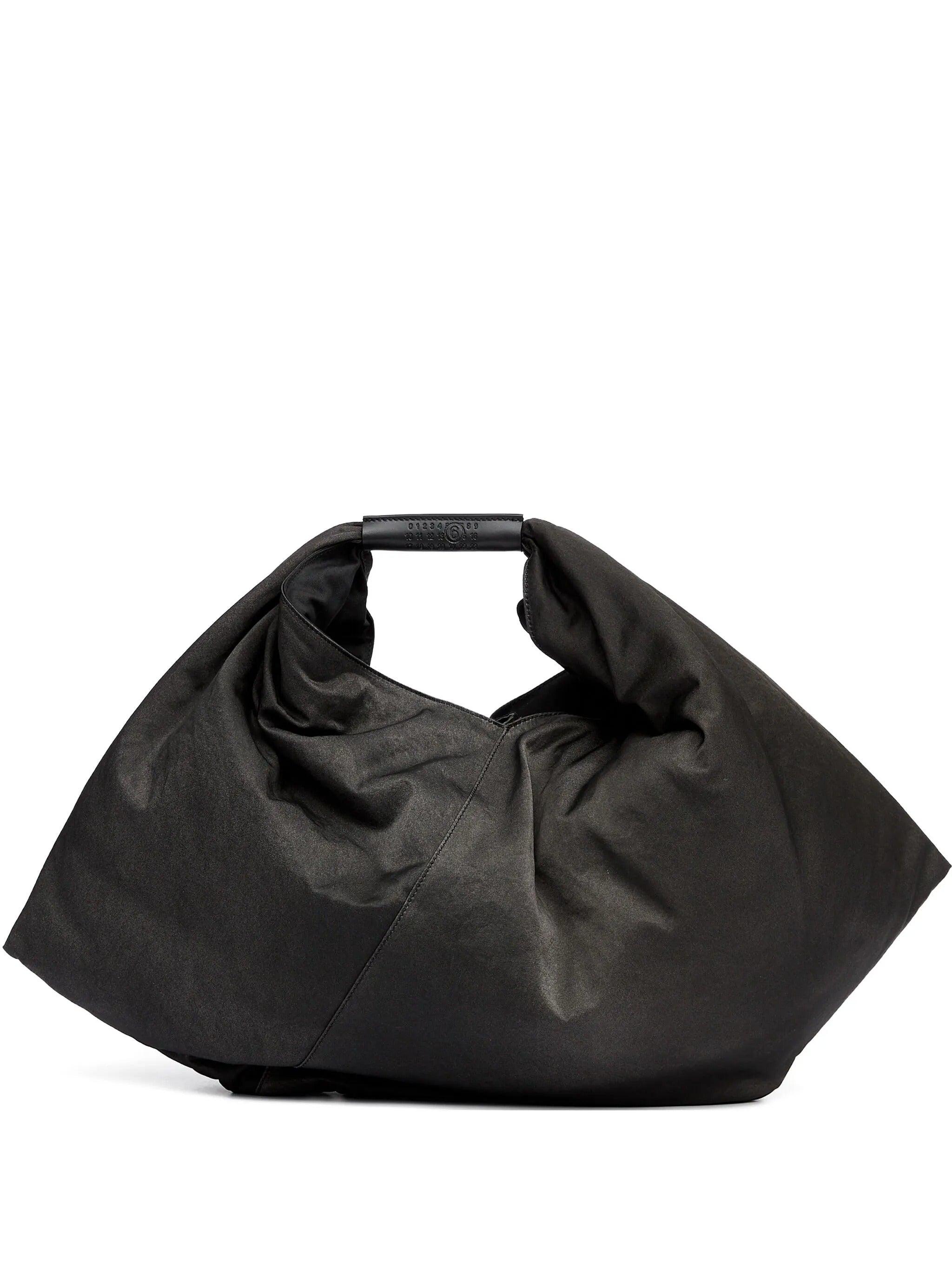 【最安値】MM6 Maison Martin Margiela 黒レザーバッグ MM6 Maison Margiela Japanese レザートートバッグ | ブラック