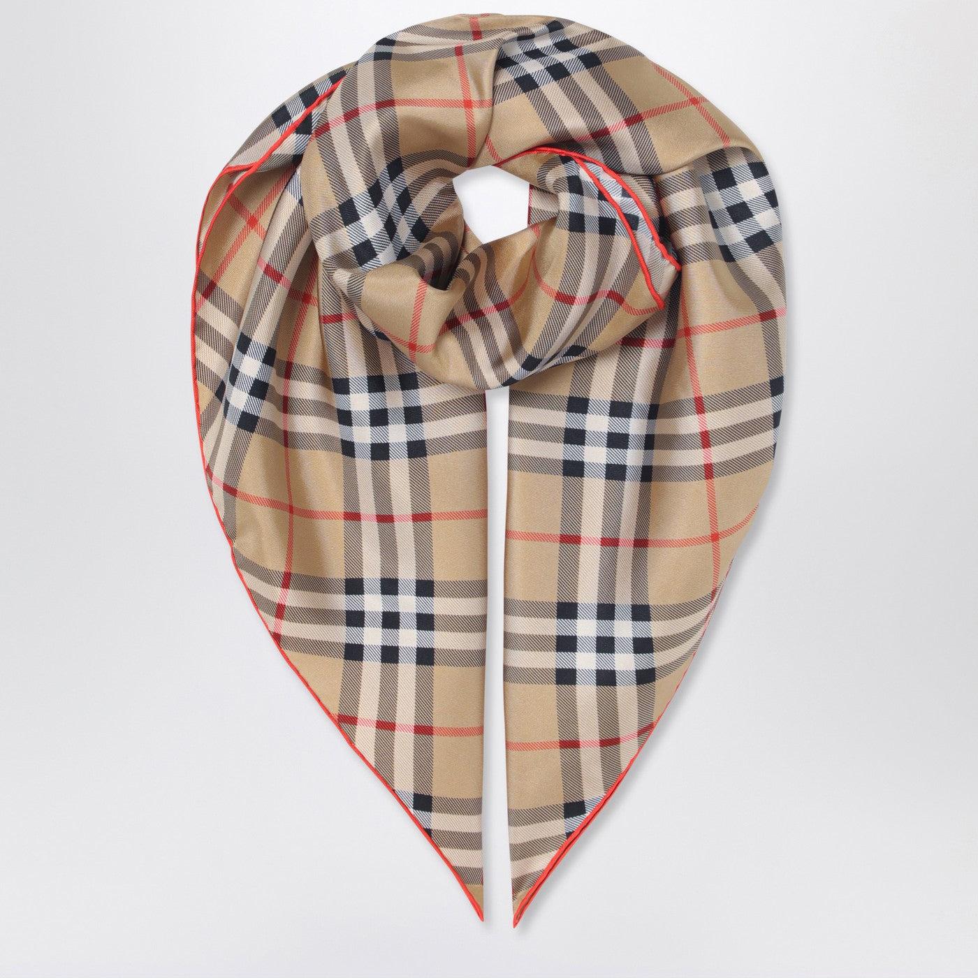 Burberry Silk Scarf Check Lyst UK