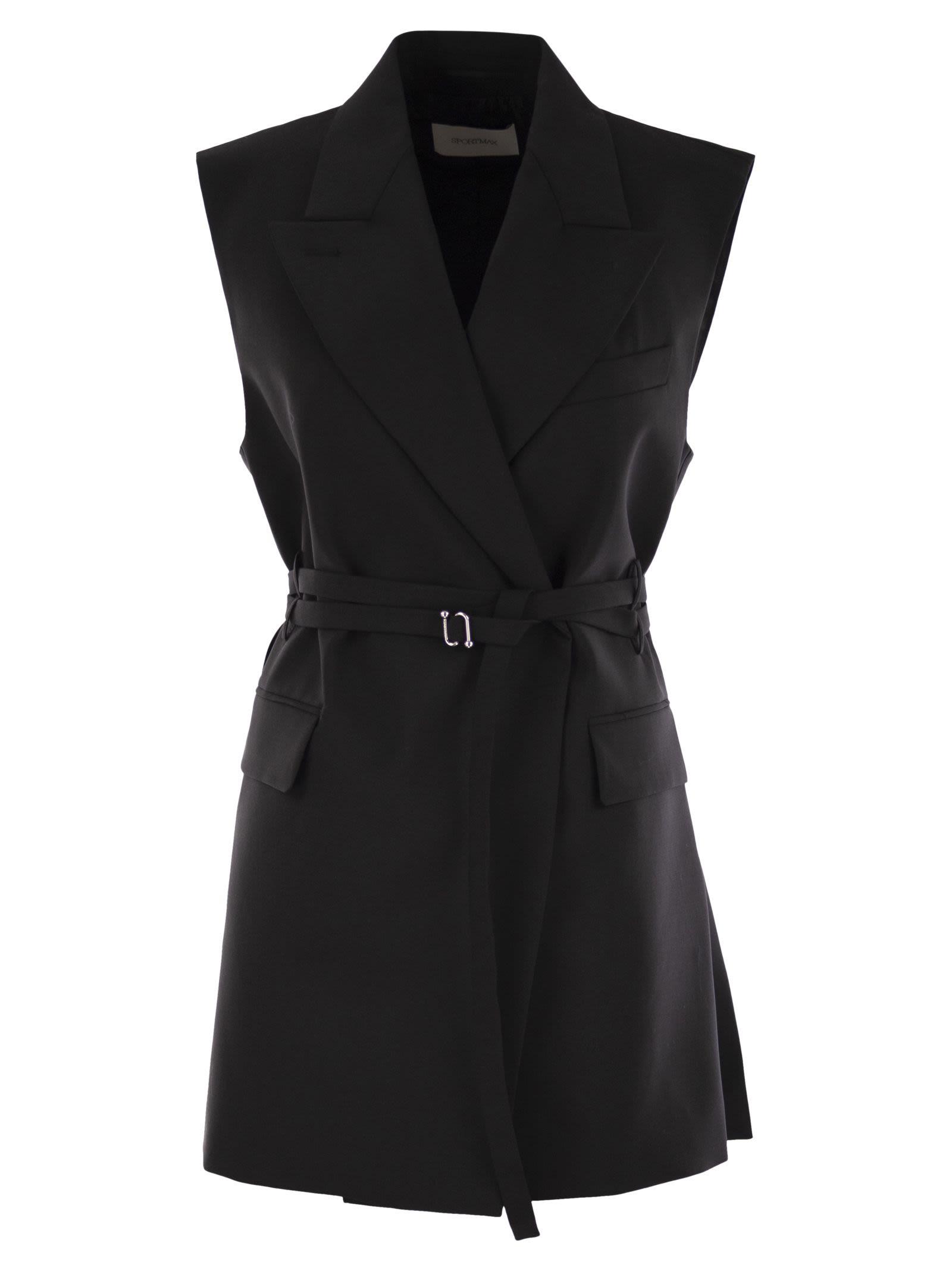 ベスト・ジレ SPORTMAX CIURMA - Sleeveless Long Blazer Sportmax Sleeveless Jackets for Women | Lyst