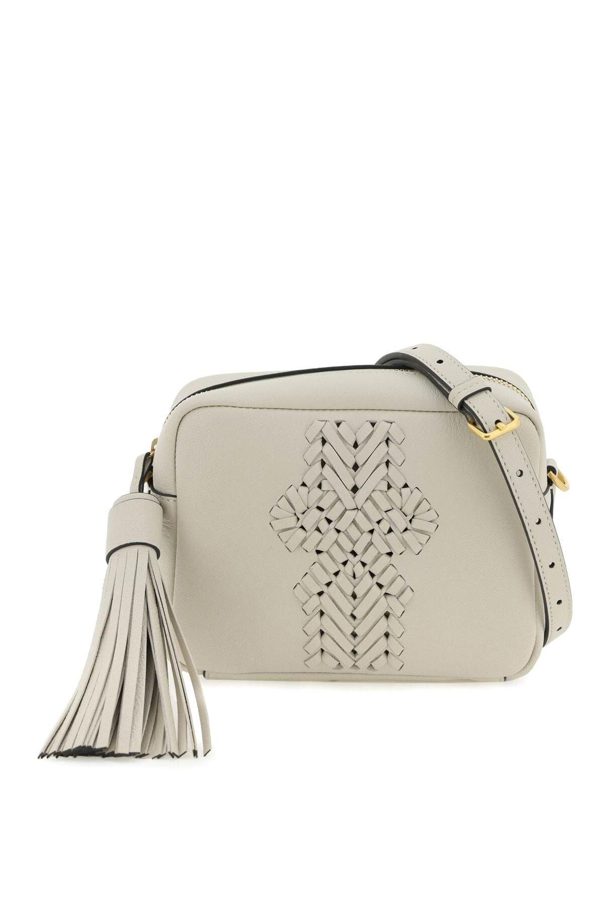 Anya Hindmarch 'neeson Tassel' Crossbody Bag White Leather in Natural