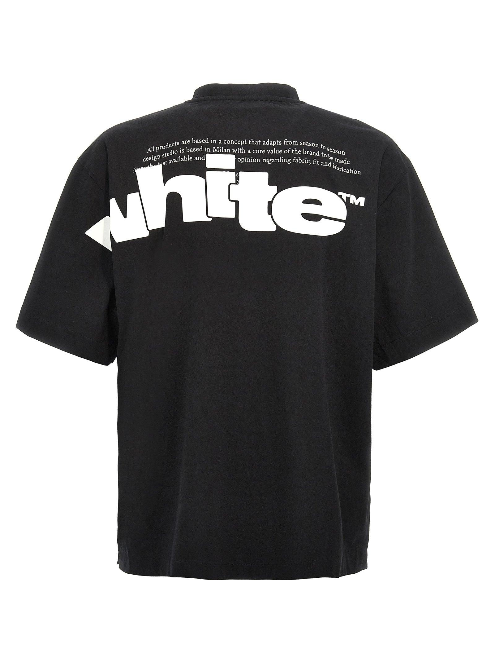 国内発送☆Off-White☆OFF SHARED SKATE S/S TEE/BLACK/WHITE Off-White c/o Virgil Abloh Off- 'Shared Logo Skate' T-Shirt