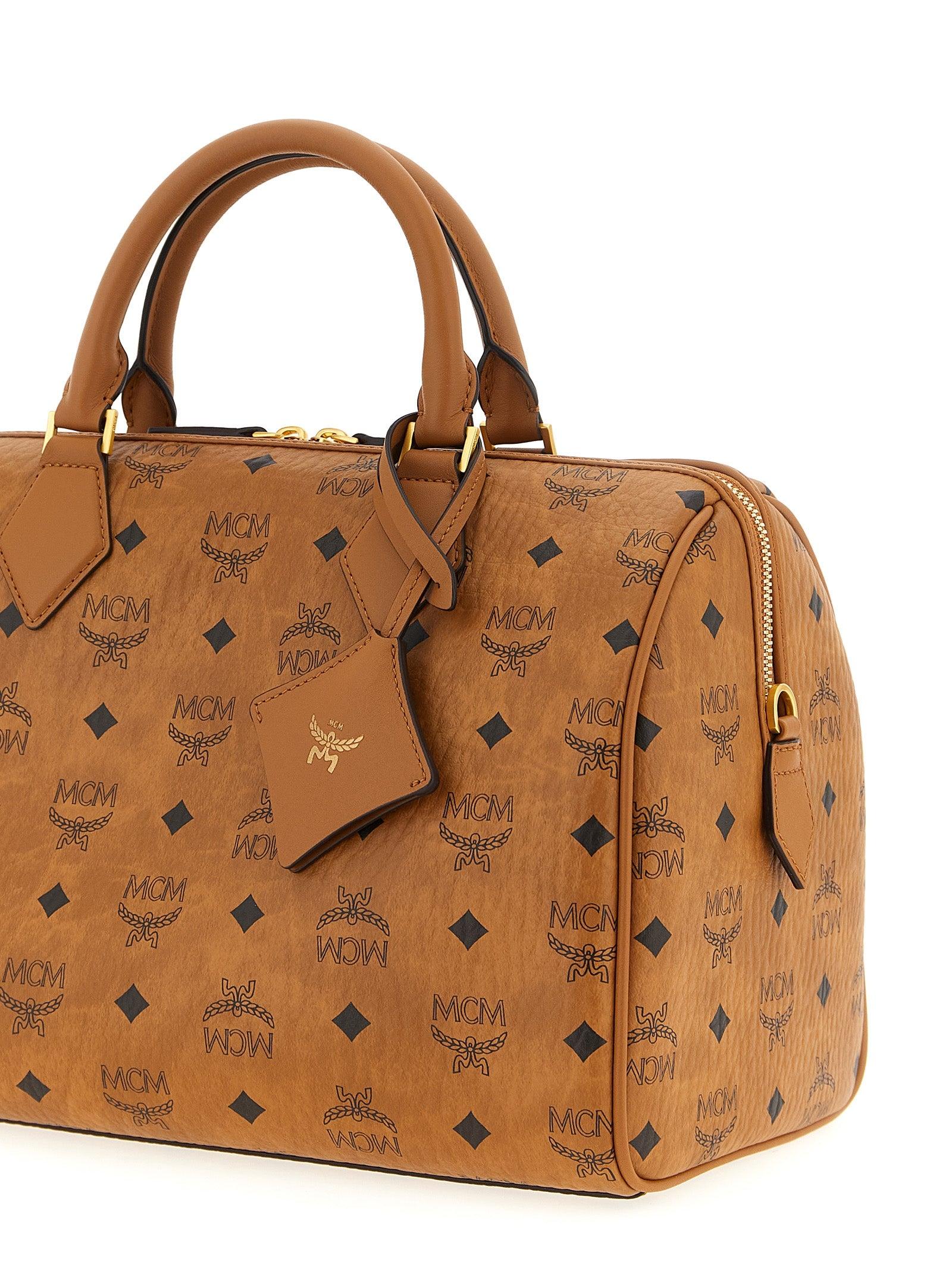 MCM ブラウンレザー Bostonバッグ mcm boston bag | eBay