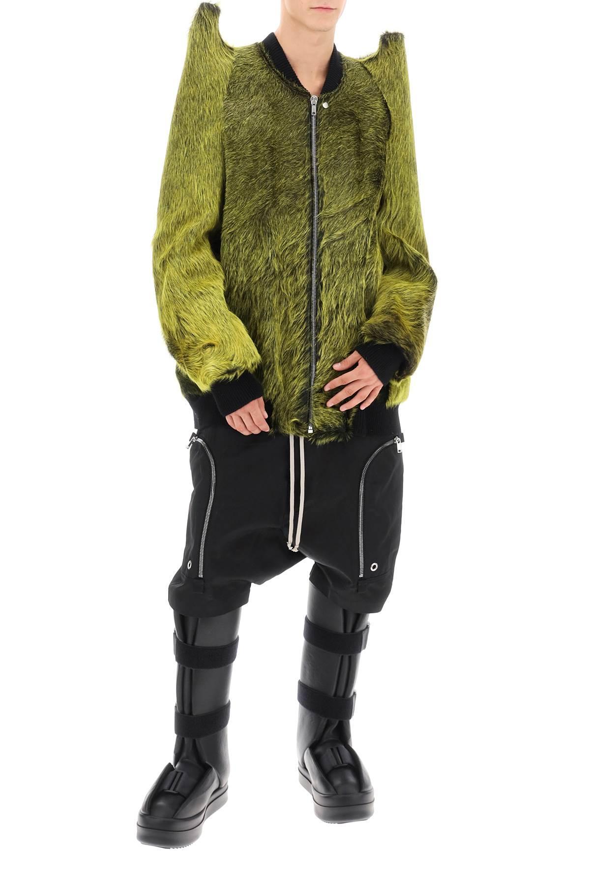 Rick Owens Jumbo Tec Flight Bomber Jacket in Green for Men Rick Owens Jumbo Tec Flight Bomber Jacket in Green for Men