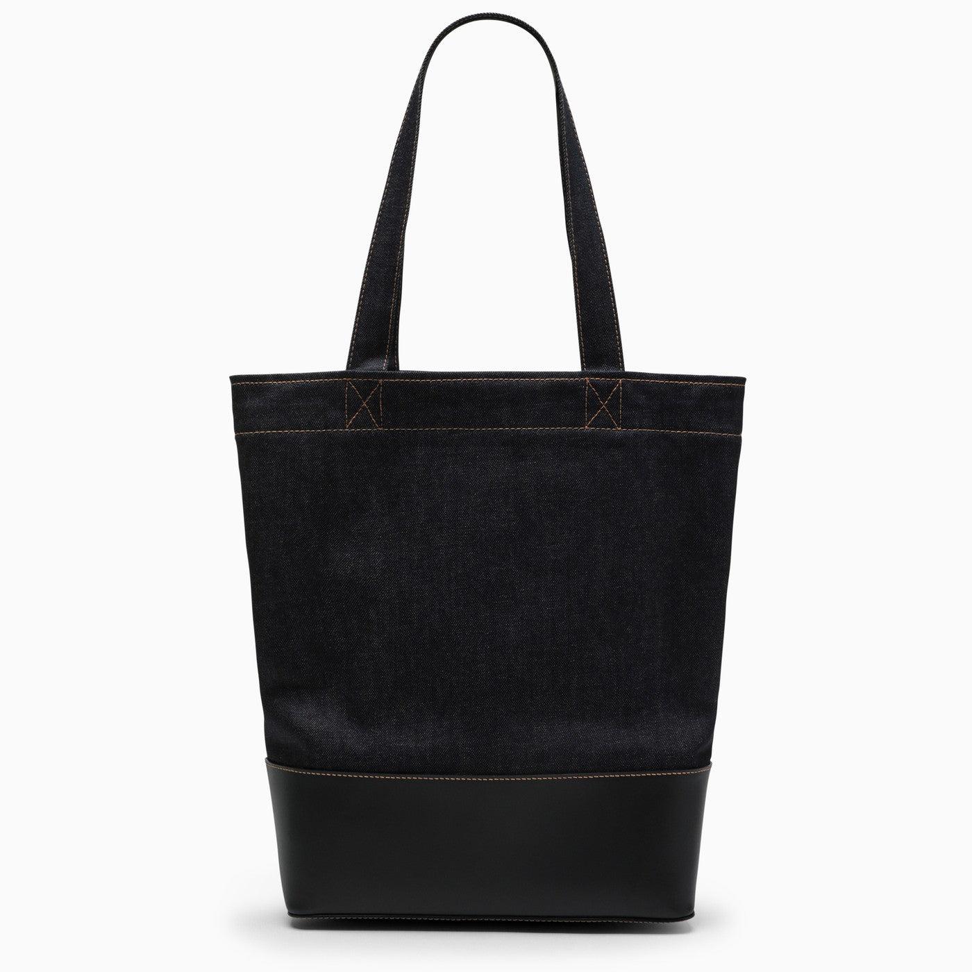 A.P.C. Denim Tote Bag With Logo in Black for Men Lyst Canada