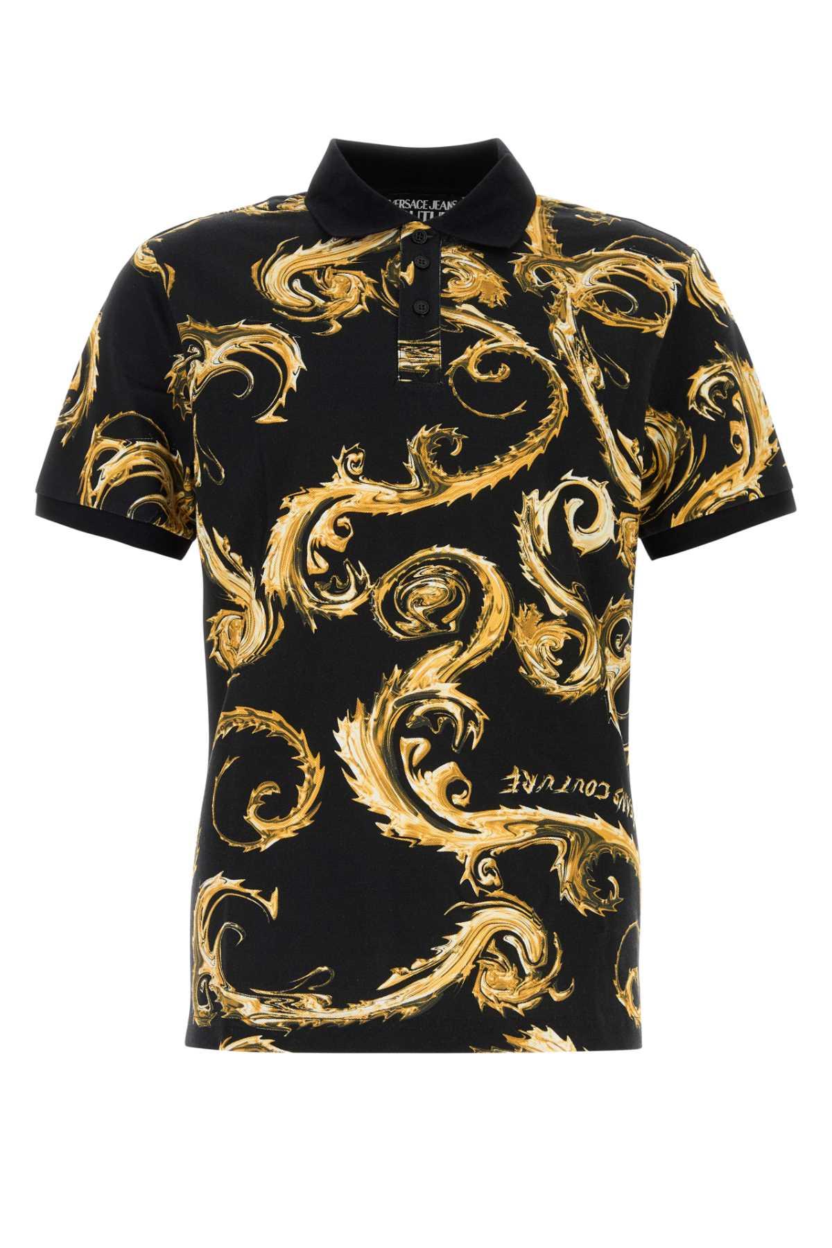 Tシャツ・カットソー VERSACE JEANS Printed piquet polo shirt Versace Jeans Couture T-shirts for Women | Online Sale up to