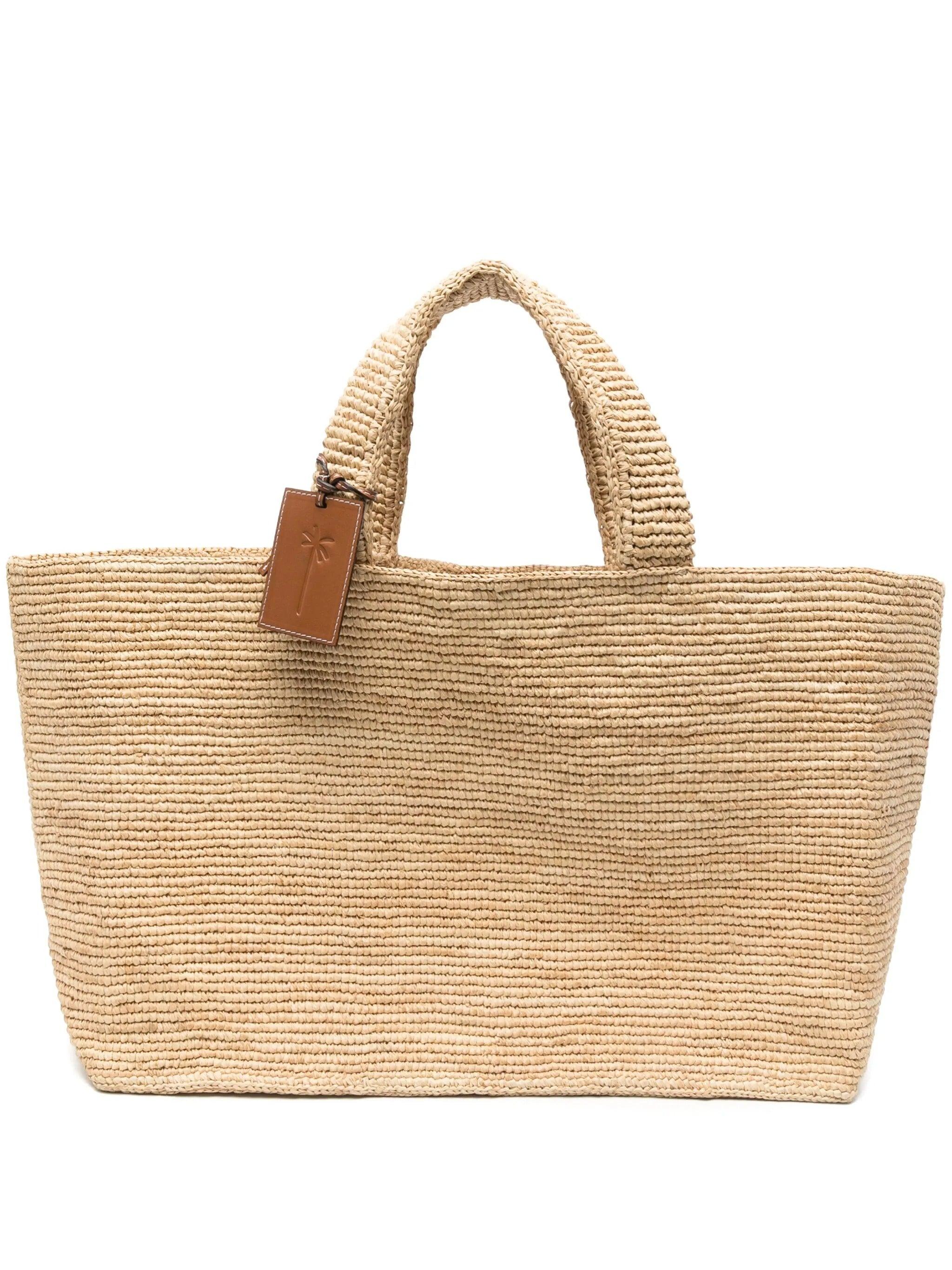 トートバッグ MANEBI SS25 HALFMOON BAG (V8 8DH NATURAL) MANEBI SS25 