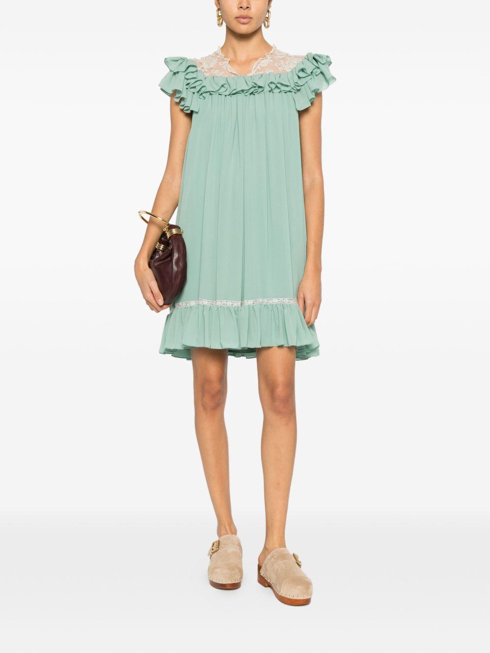 chloe mint green dress Chloe ( by Phoebe Philo ) S/S 2005 runway green dress – InLouve main image 0