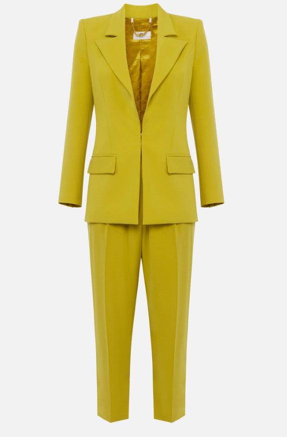 セットアップ ELISABETTA FRANCHI Women Suits LAB75951E2DJ4 Yellow Elisabetta Franchi Pant suits for Women | Online Sale up to