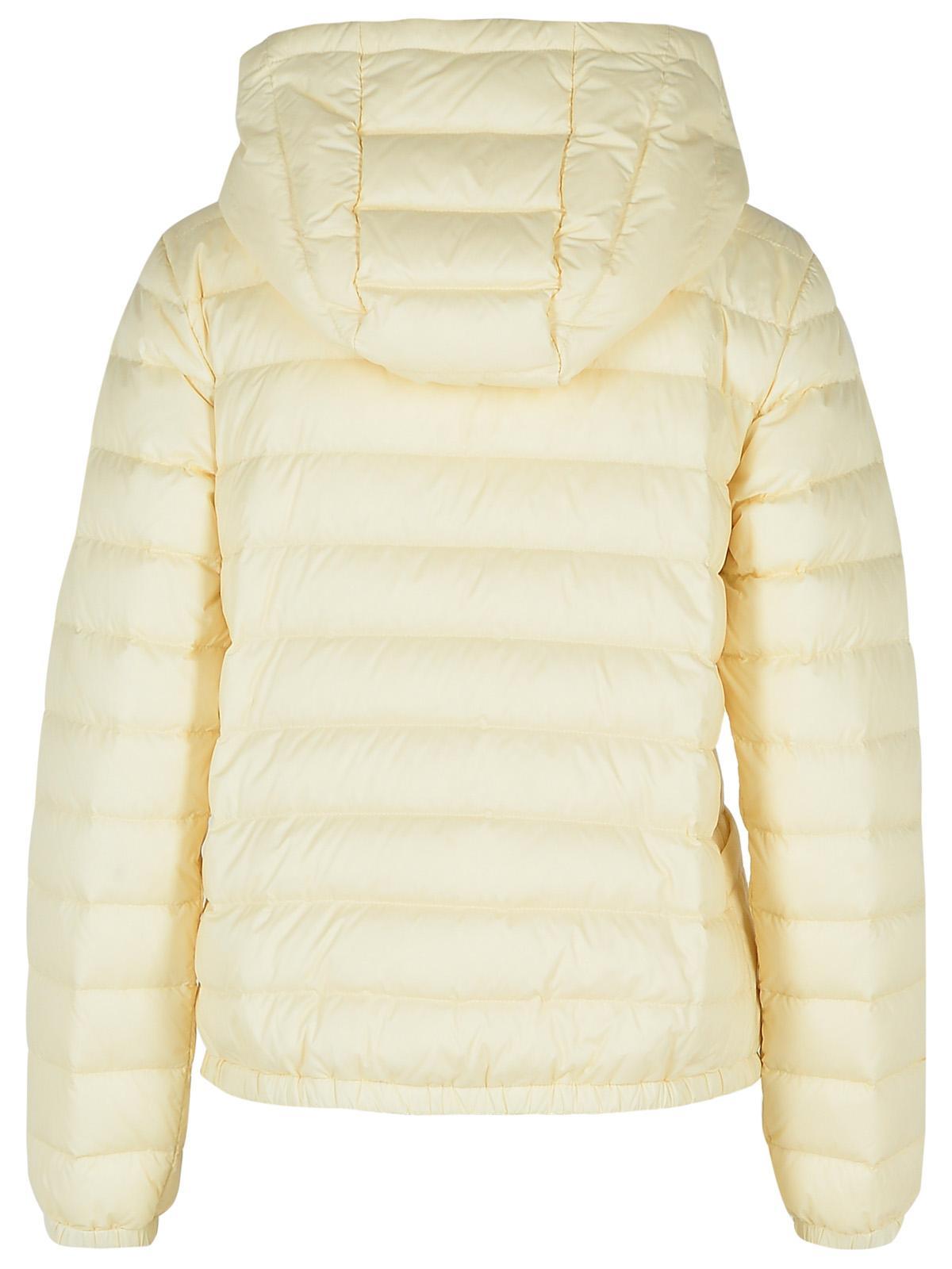 【関税＆送料込み】Moncler 'Hede' Ivory Nylon Down Jacket White Ivory Hede Hooded Short Down Jacket - Short Down