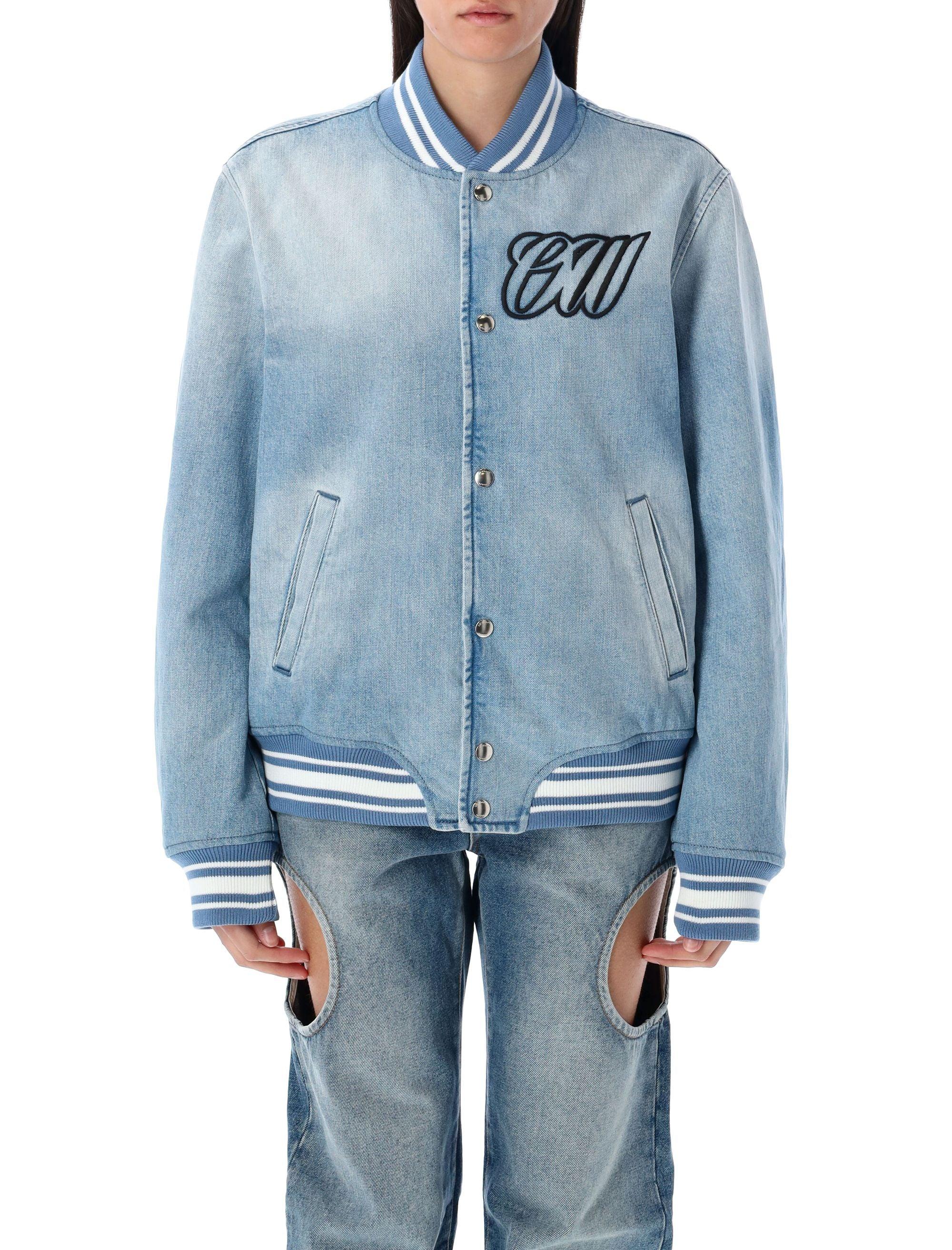 ジャケット Off-White Woman Jacket Blue OWEK006S25DEN001 4010 Off-White c/o Virgil Abloh Casual jackets for Women | Online