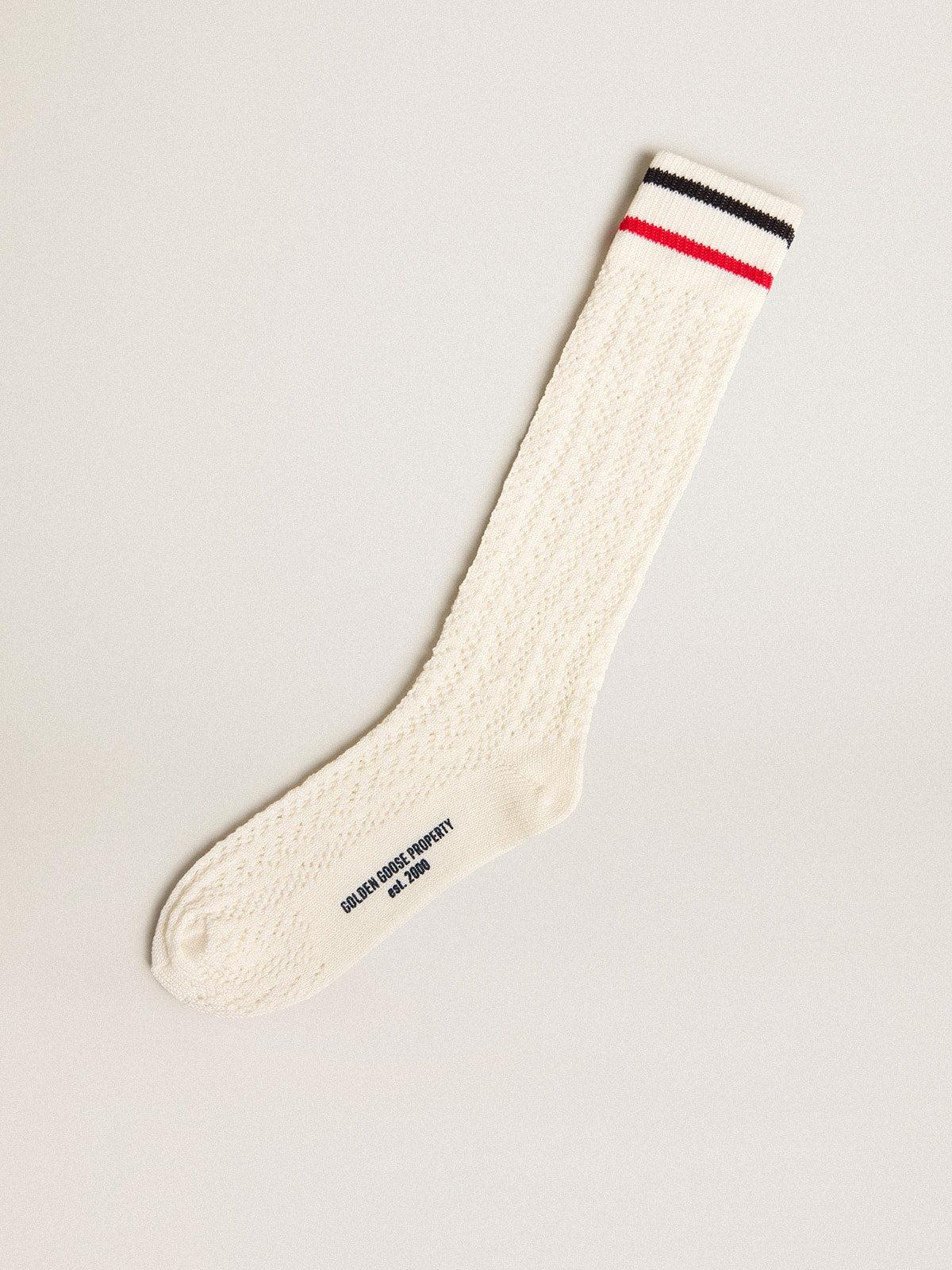 Golden Goose Long Ribbed Socks in Natural Lyst UK
