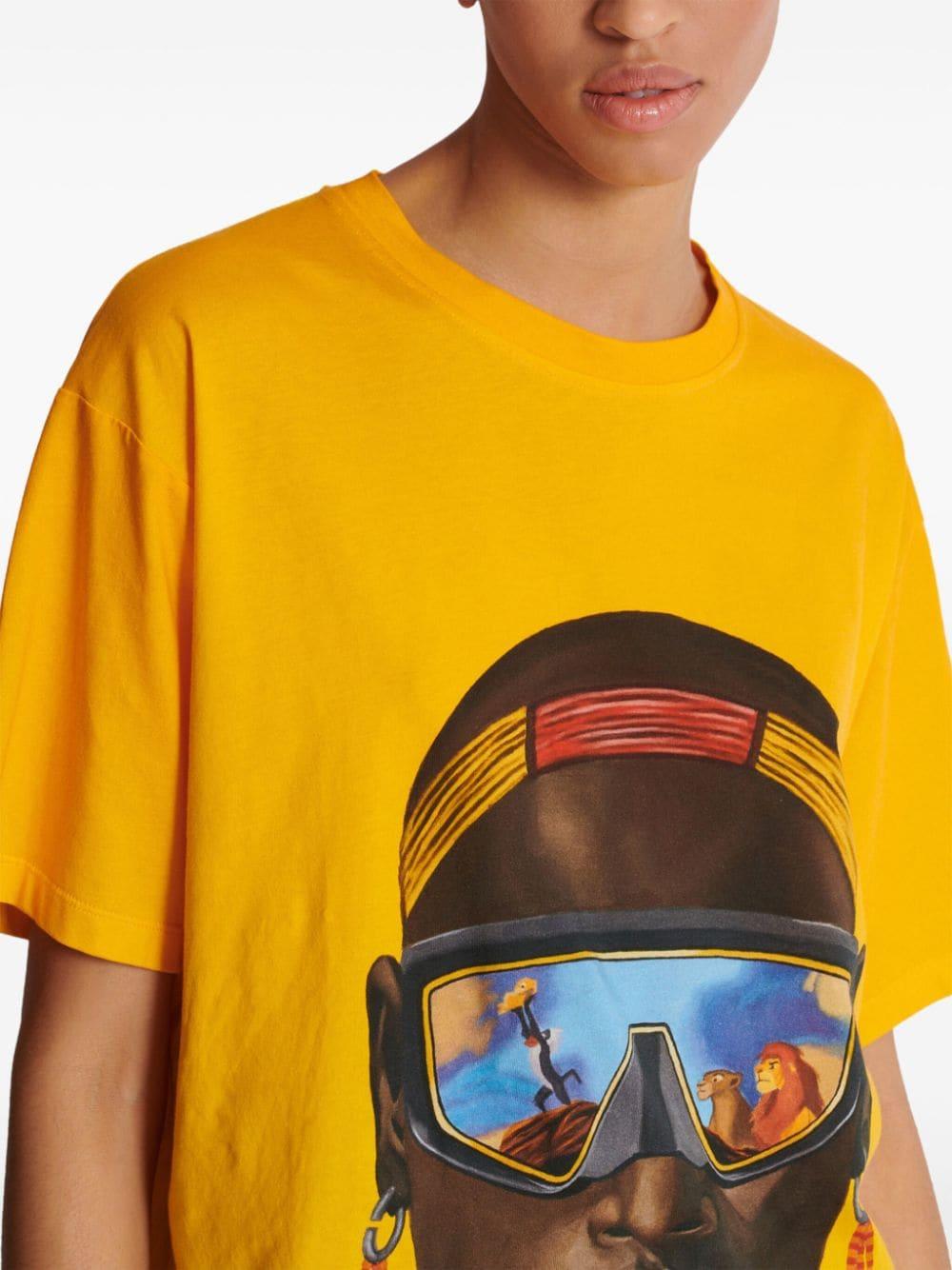 Balmain Lion King Gucci X Disney T Shirt in Yellow for Men
