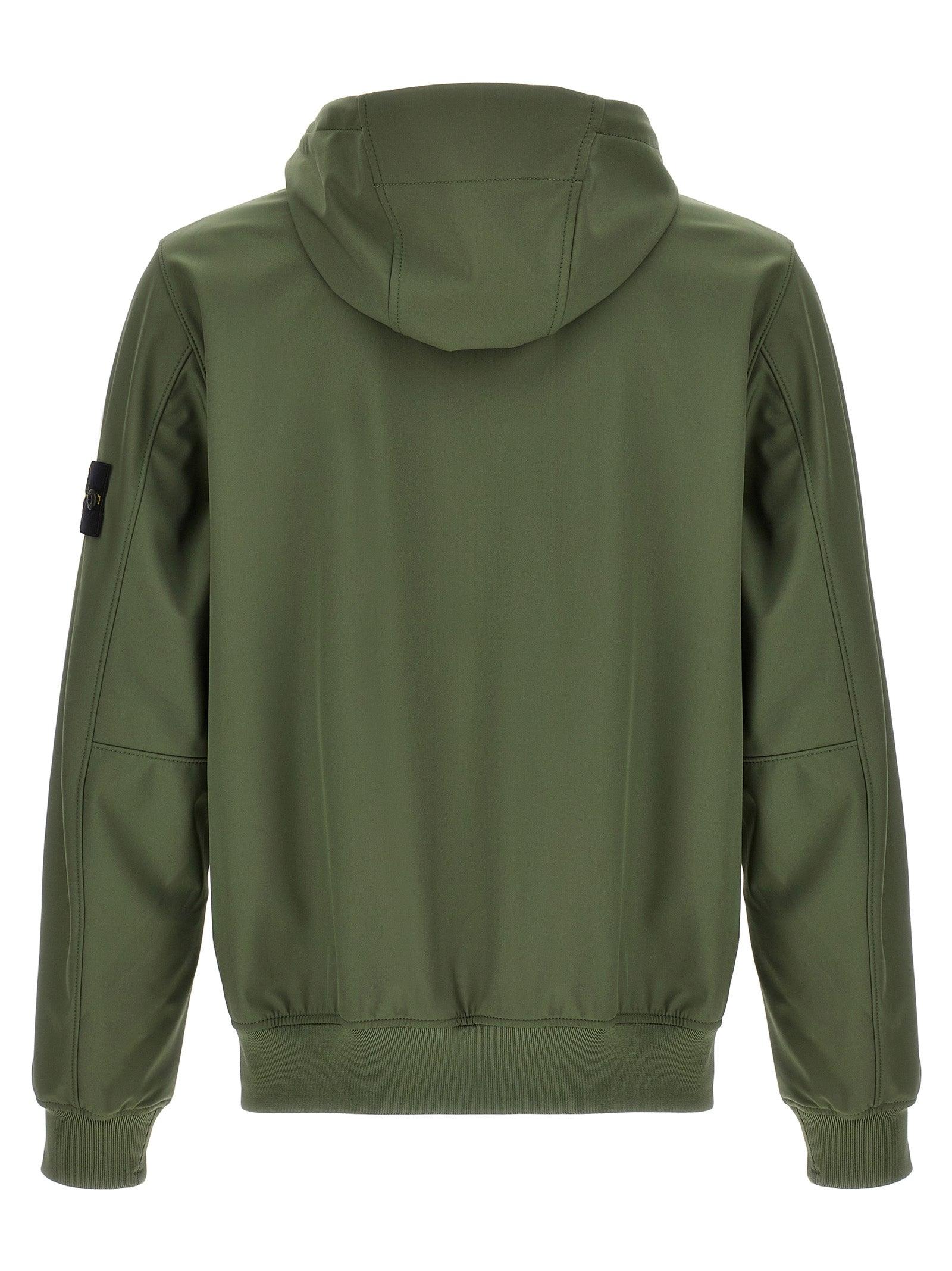 Stone Island Soft Shell-r Jacket in Green for Men Lyst UK