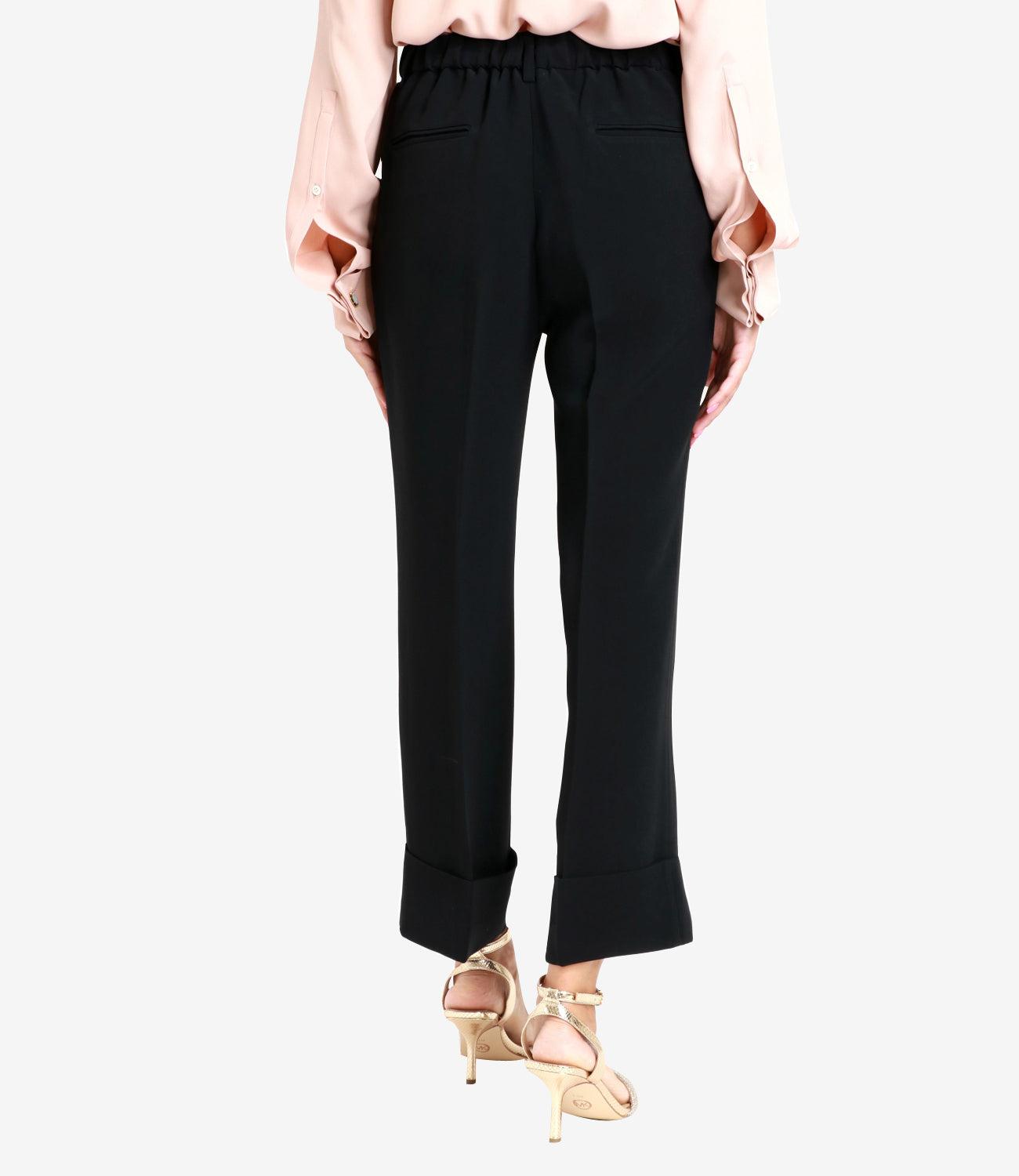 N°21 Women Straight Pants B1015111 9000 Black N°21 Straight-leg pants for Women | Online Sale up to 82