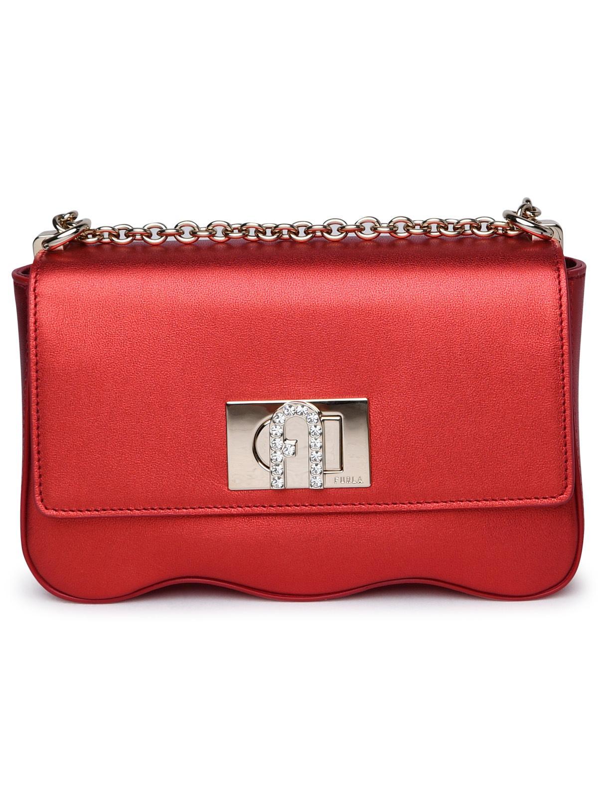 Furla Leather Bag in Red Lyst Australia