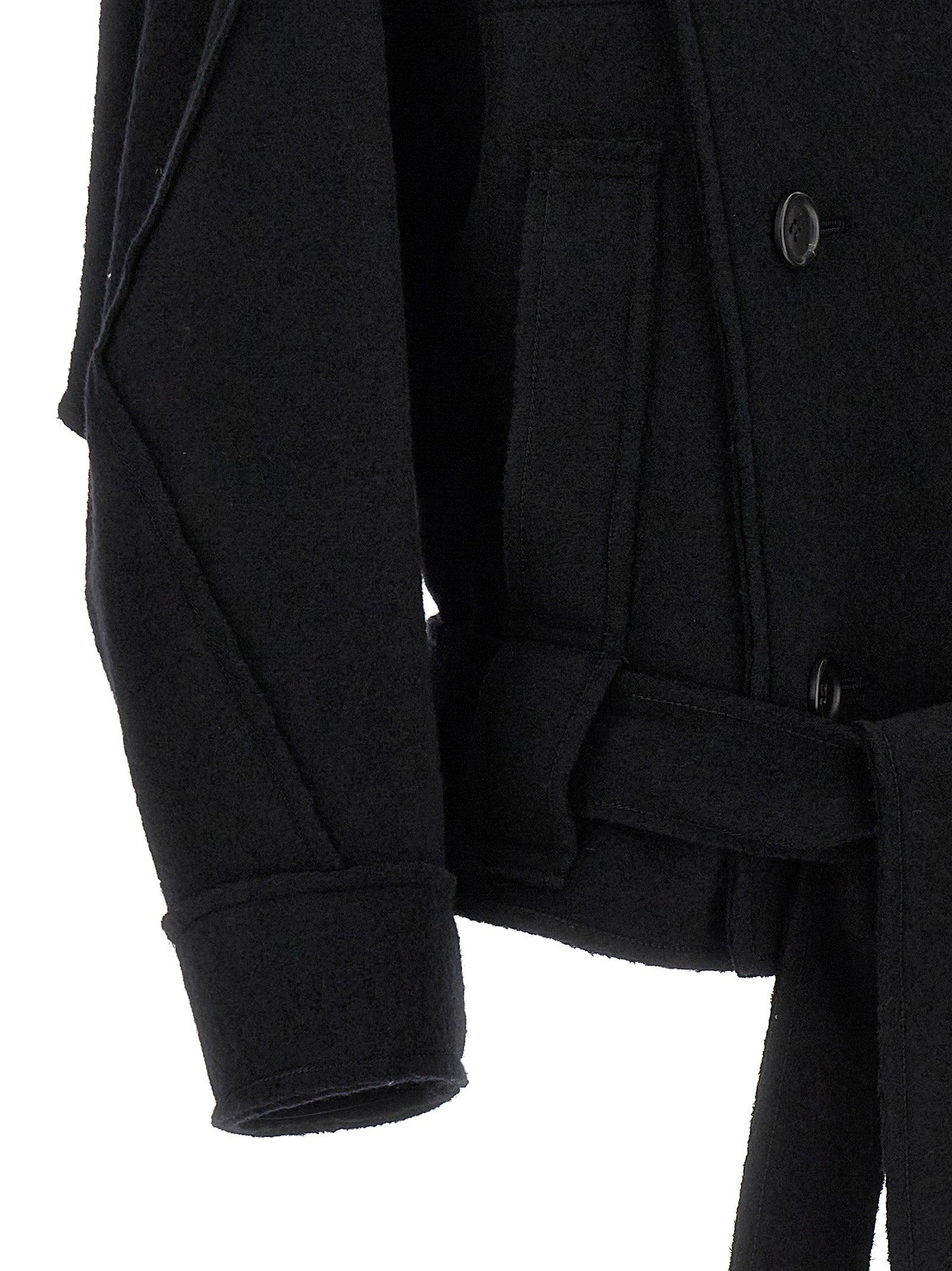 コート ISSEY MIYAKE 'Out of a Cube' short coat Black Issey Miyake 'Out Of A Cube' Short Coat in Black | Lyst