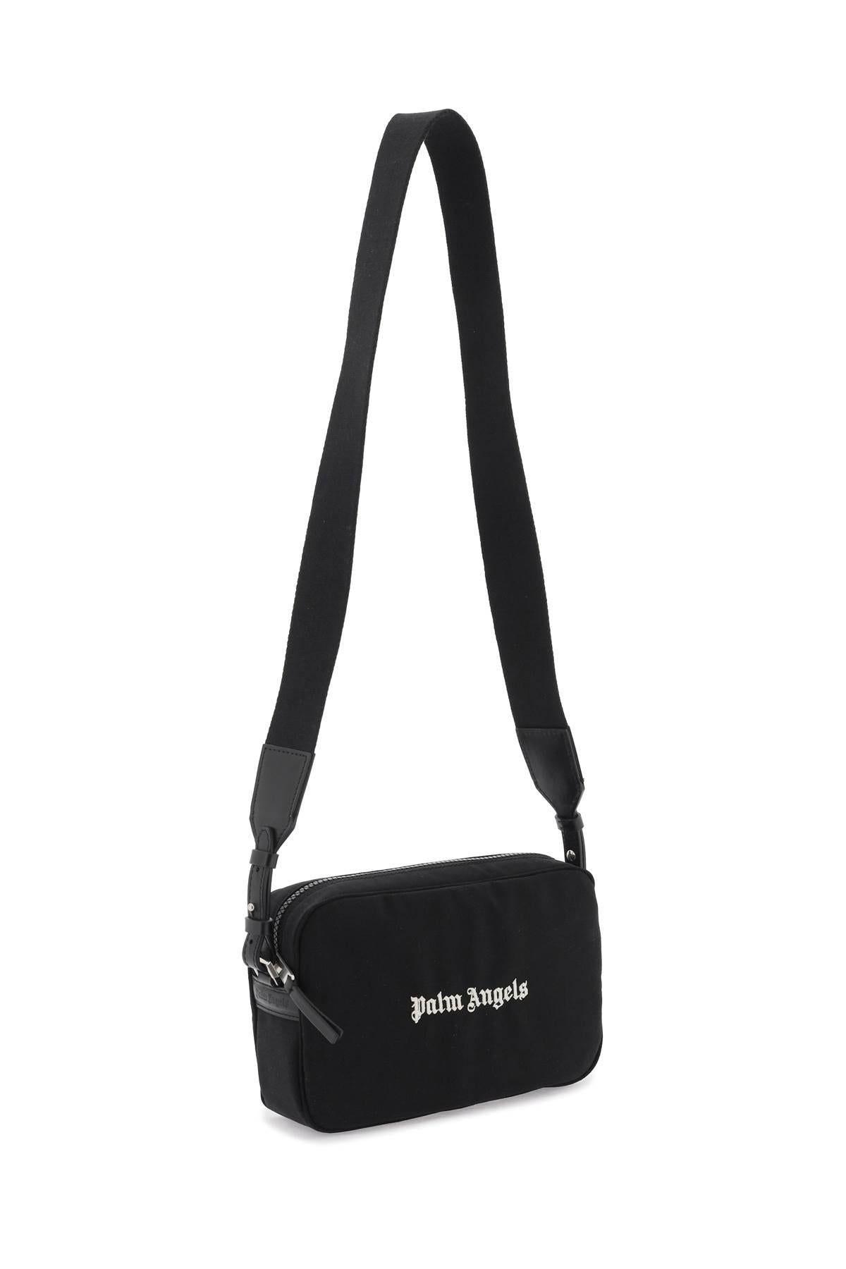 ショルダーバッグ Palm Angels PMNQ011S24FAB001 CORDURA LOGO CAMERA Bag Buy Palm Angels Cordura Logo Camera Case Bag 'Black/White
