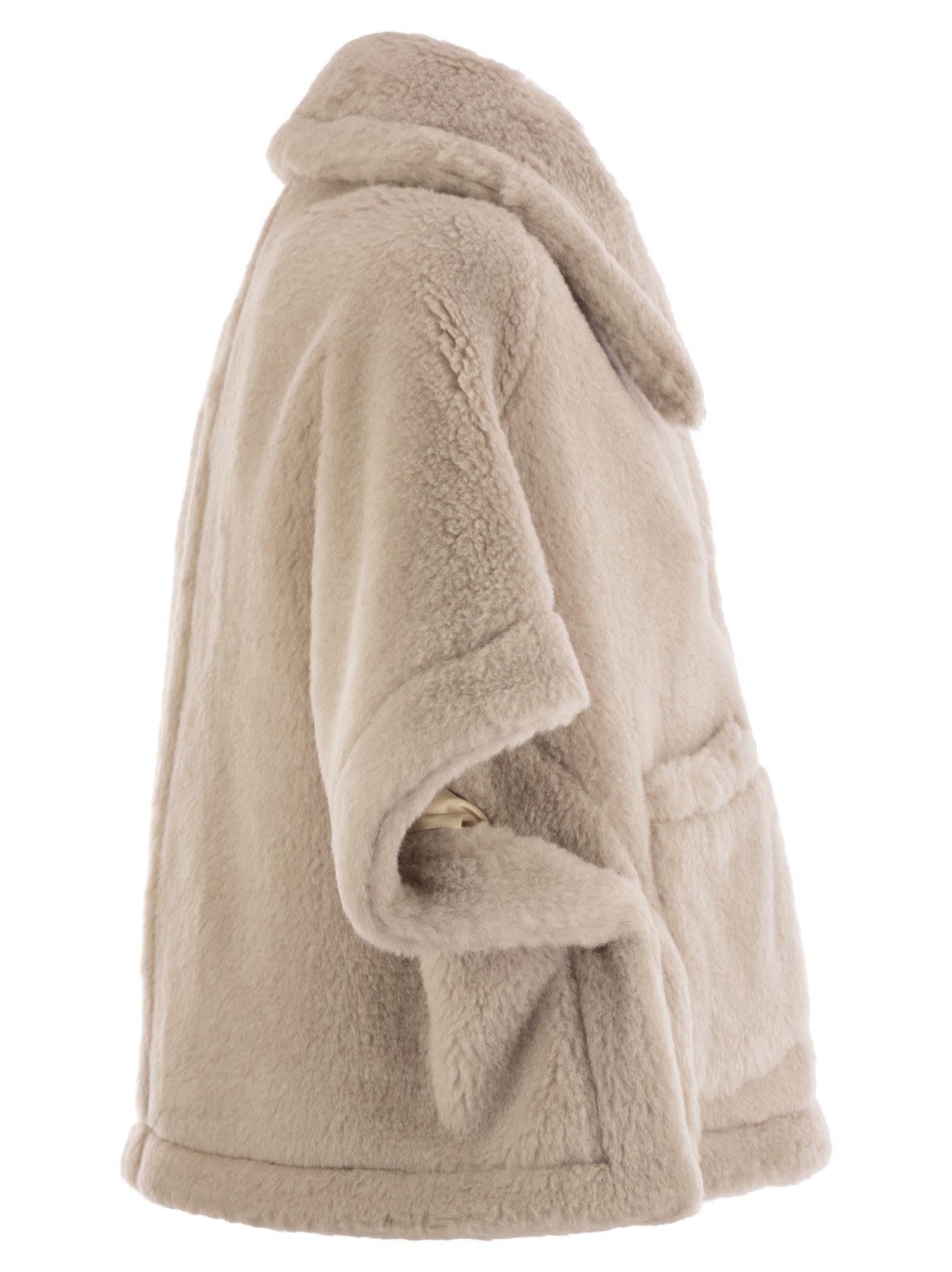 Max Mara Newterzo1 Teddy Hood Made Of Alpaca And Wool in