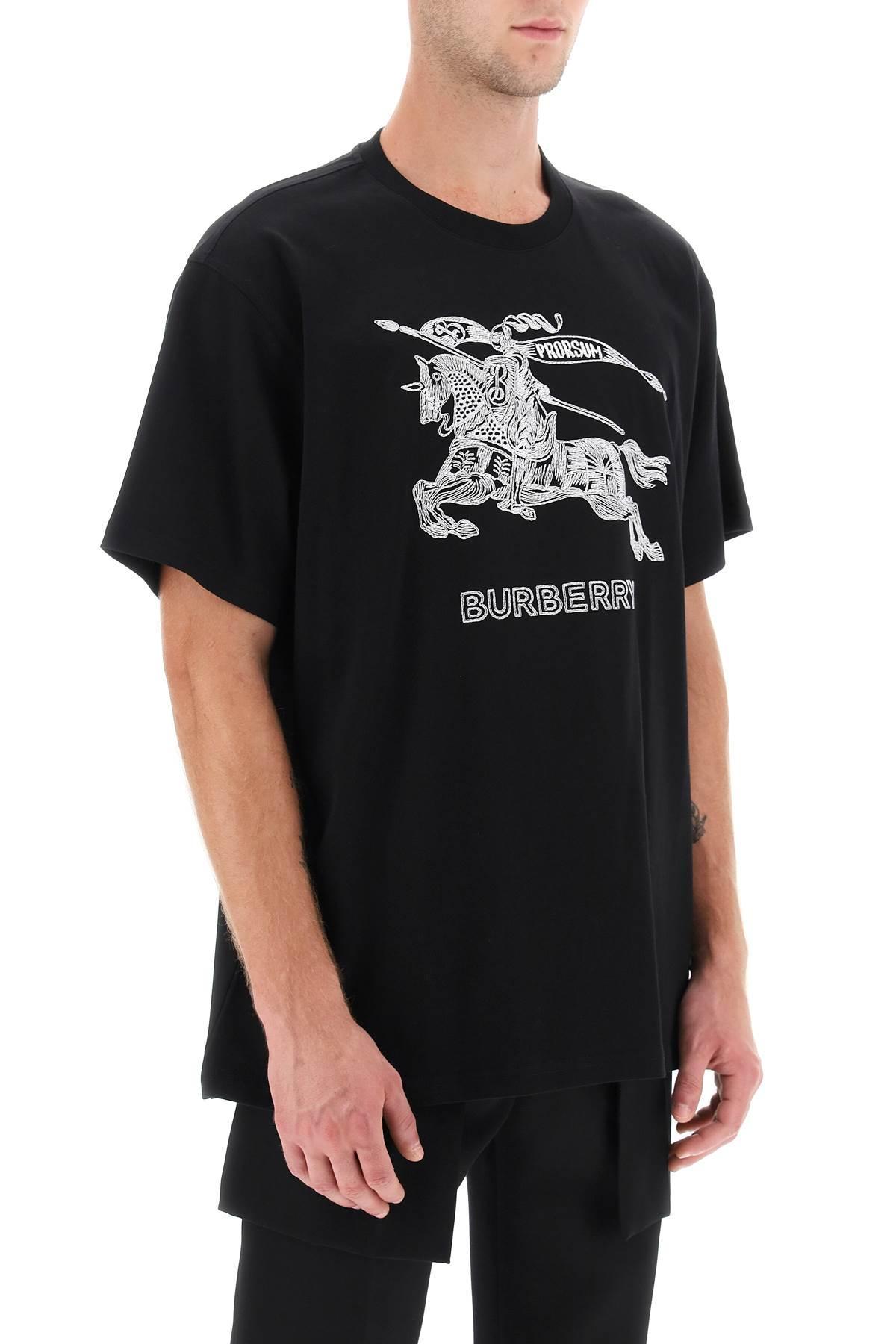 Burberry t shirt zwart cheap