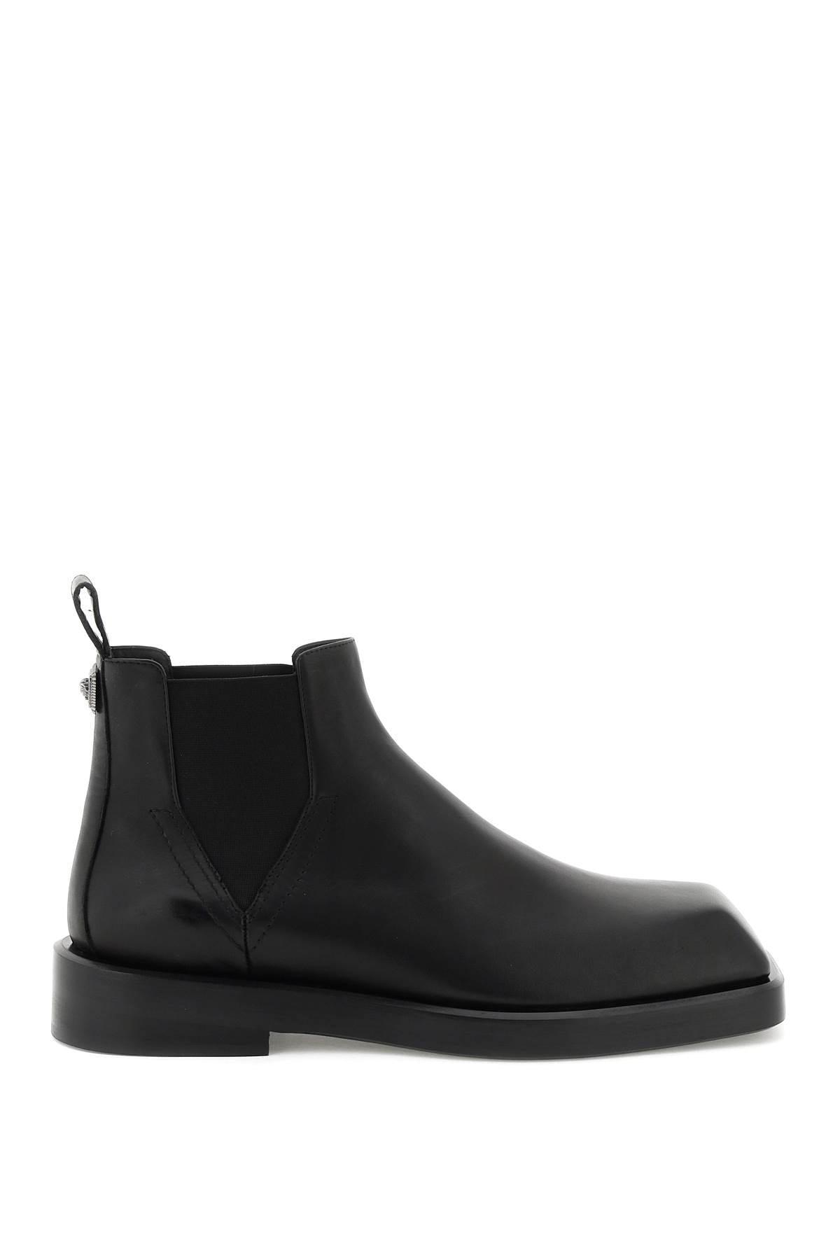 Versace Chelsea Boots With Squared Toe in Black for Men | Lyst