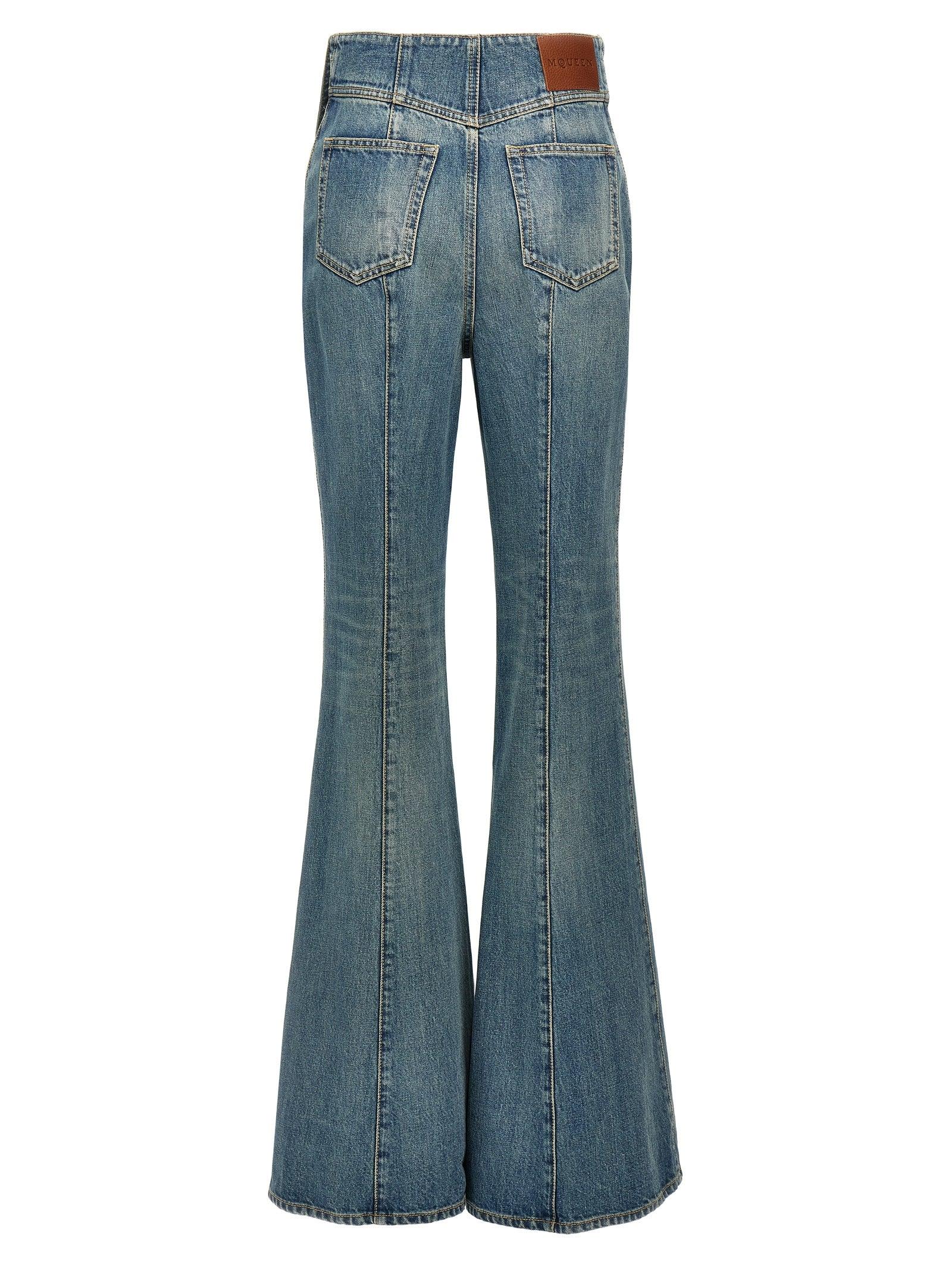 デニム・ジーパン MCQUEEN Wide leg jeans 0400022089844_BLACK?wid=600&