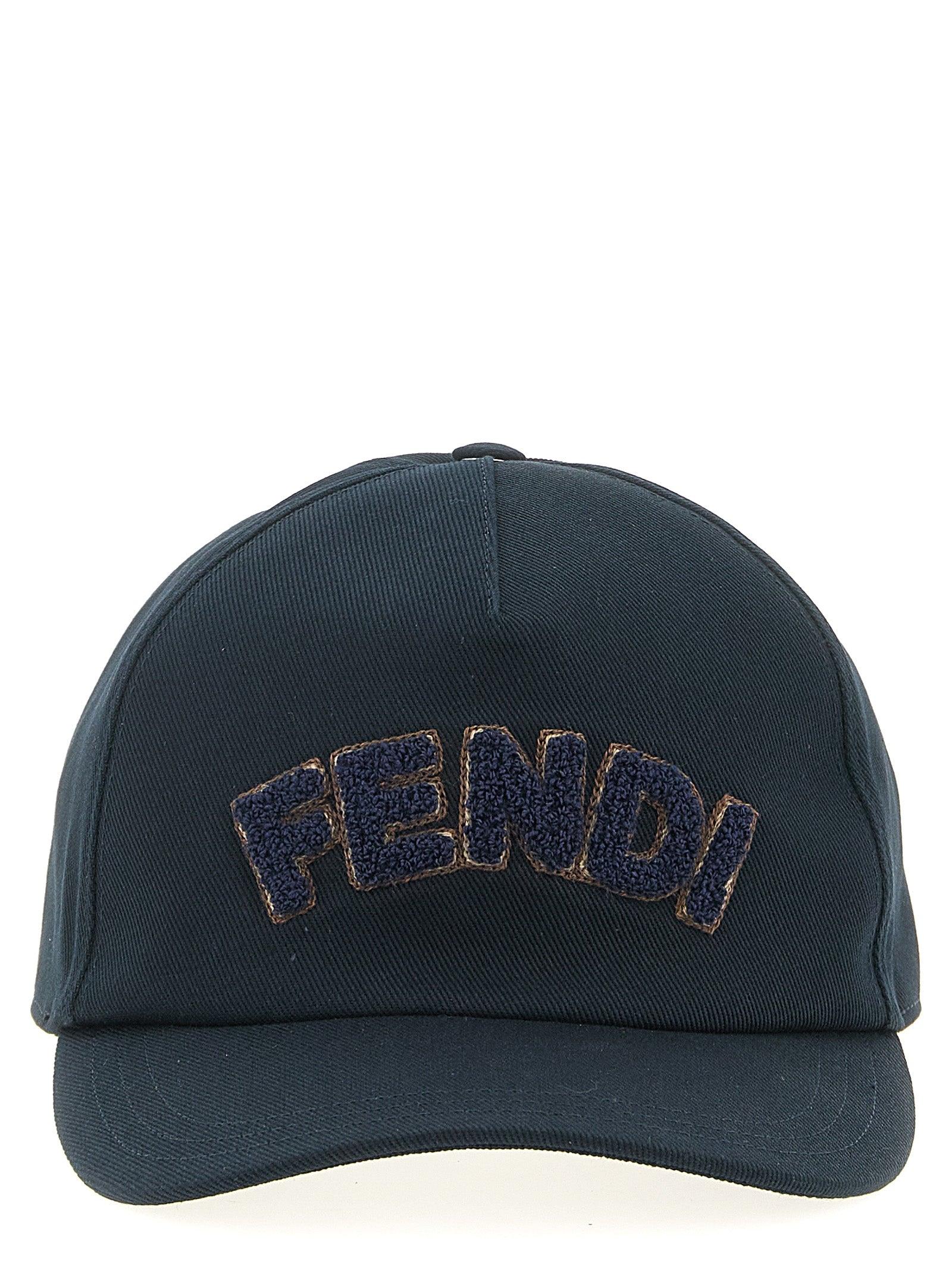 Fendi Patch Cap in Blue for Men Lyst UK