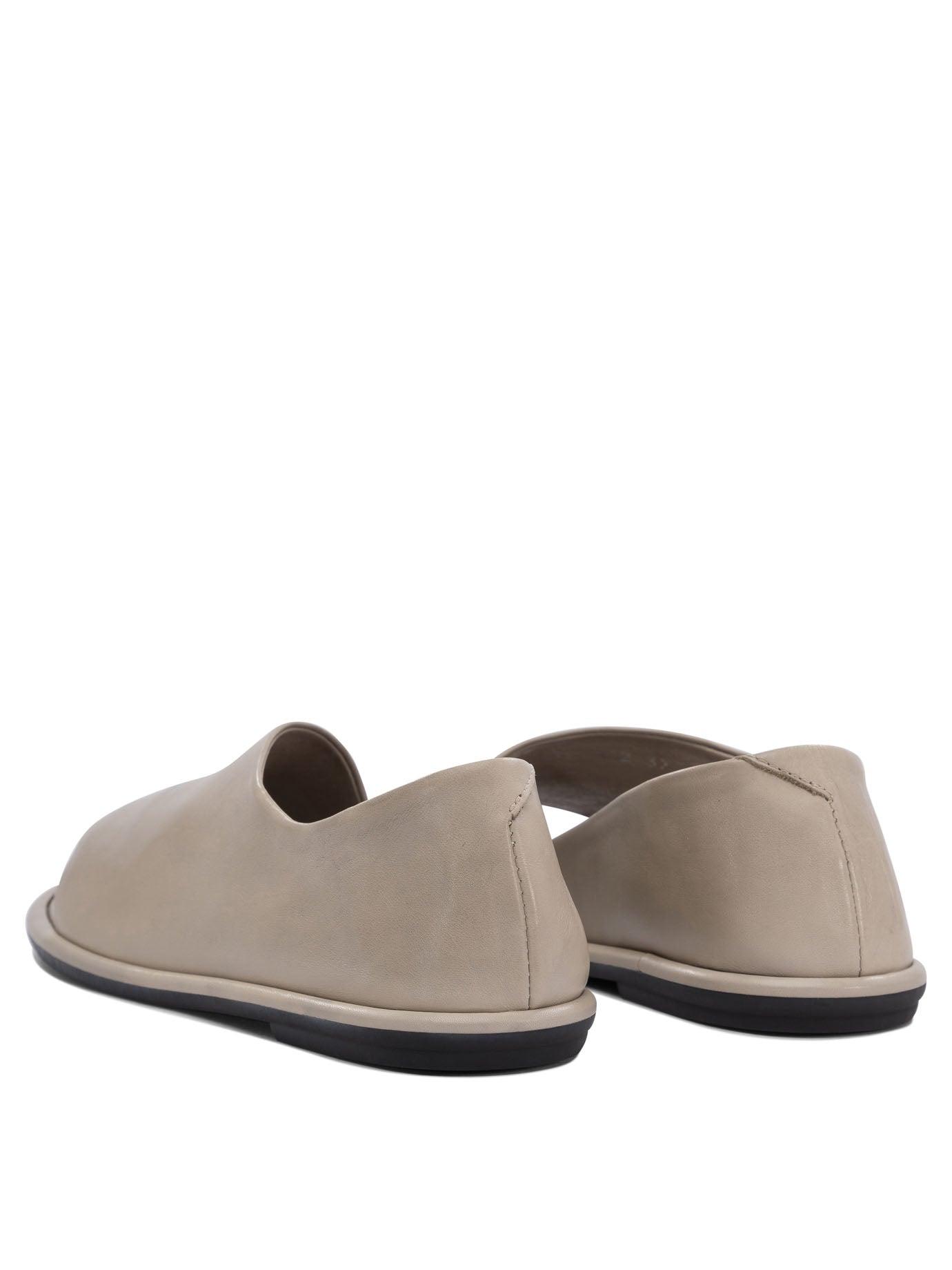 【関税込み】OFFICINE CREATIVE \"Mienne 102\" Slippers Women's Brown Leather Peep Toe Shoes: MIENNE 102 – Officine