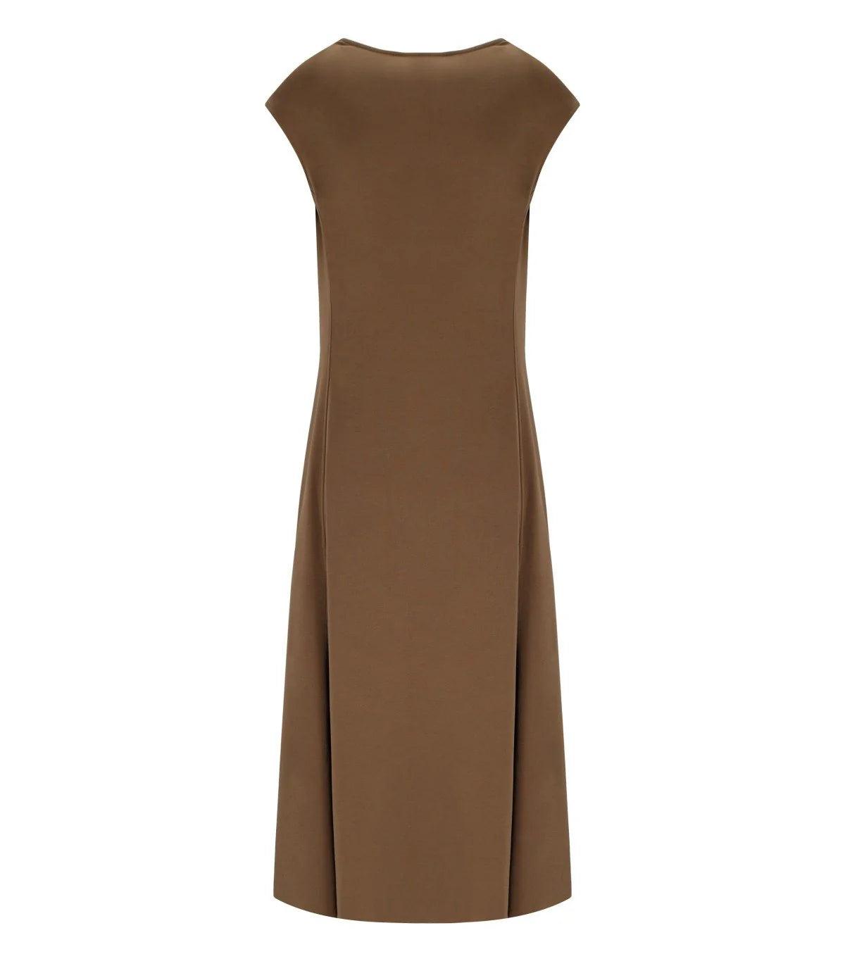 max brown dress Brown Maxi Dress With Belt main image 1