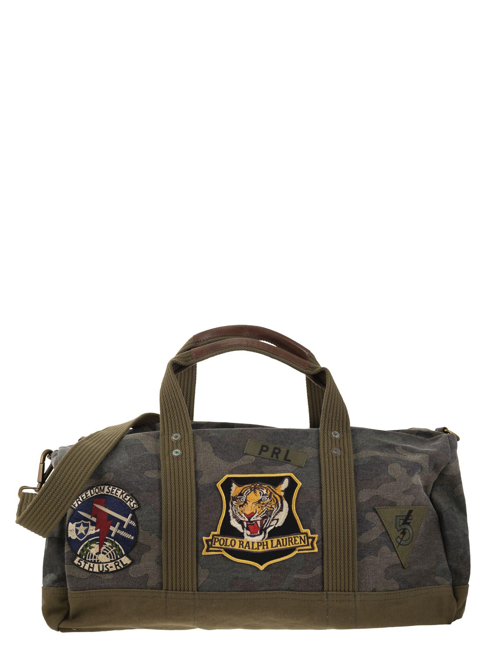 Polo Ralph Lauren Camouflage Canvas Duffle Bag With Tiger in Polo Ralph Lauren Camouflage Canvas Duffle Bag With Tiger in