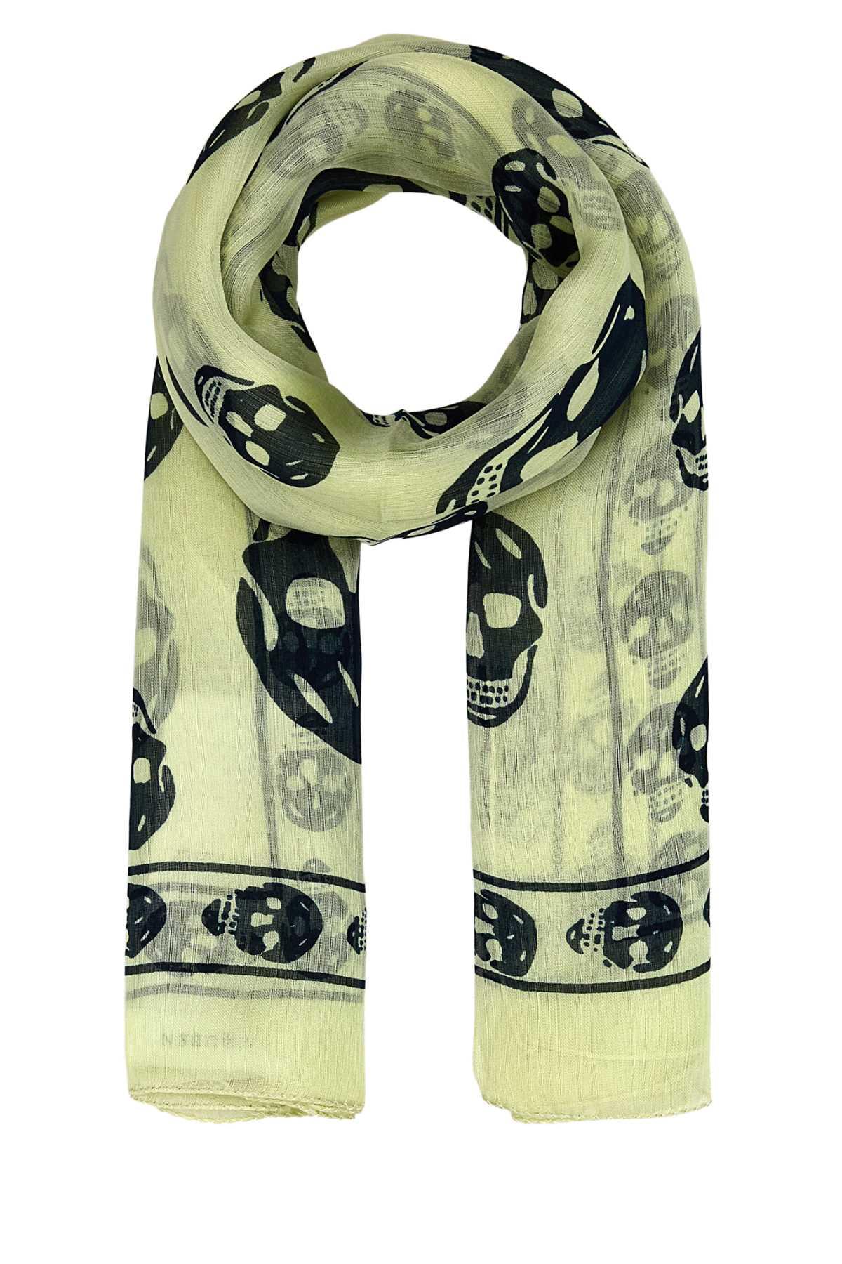 マフラー・ストール ALEXANDER MCQUEEN Sea Green Silk Foulard Alexander McQueen Sea Green Silk Foulard | italist