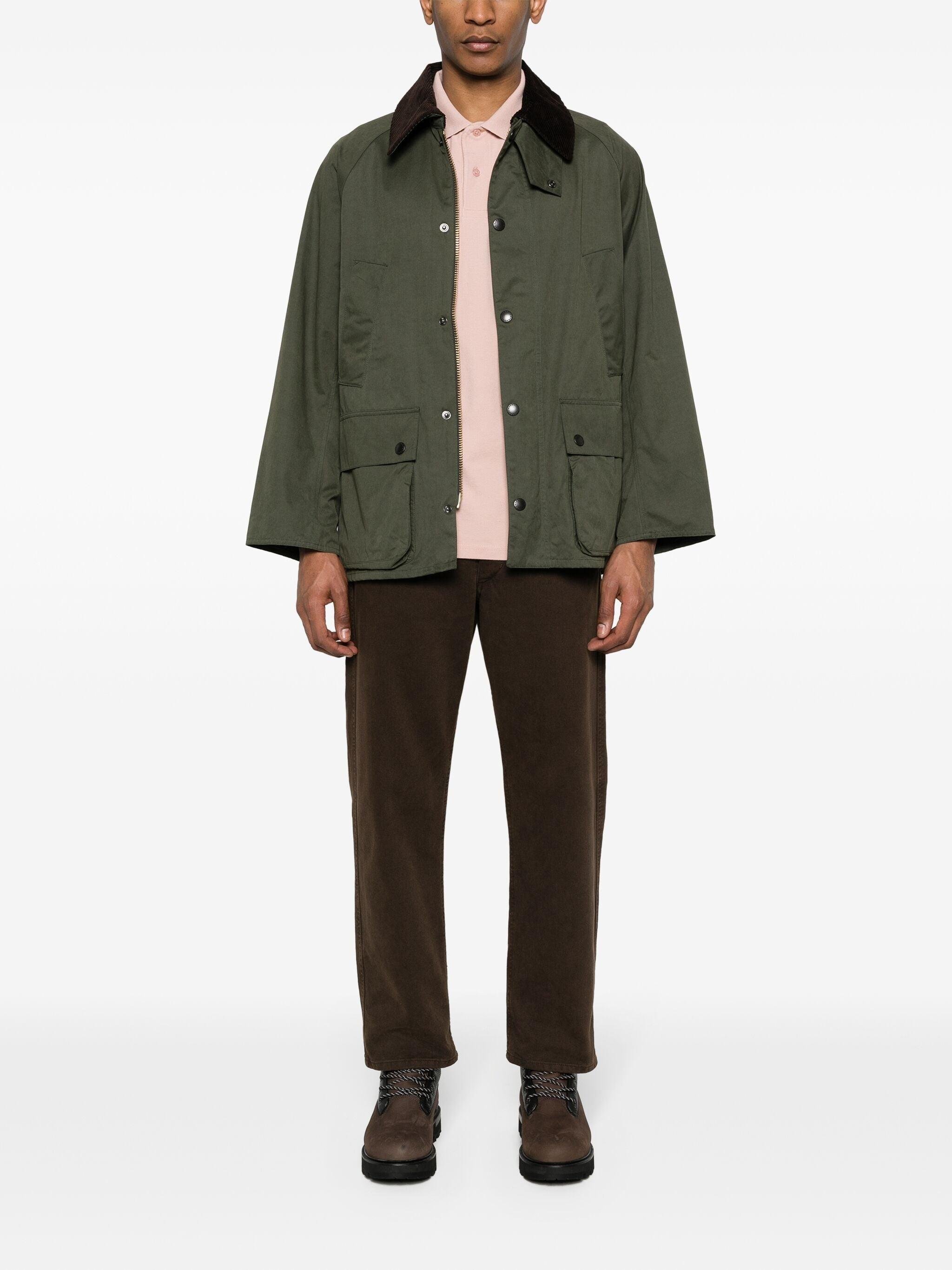 Barbour Os Peached Bedale Wax Jacket in Green for Men | Lyst