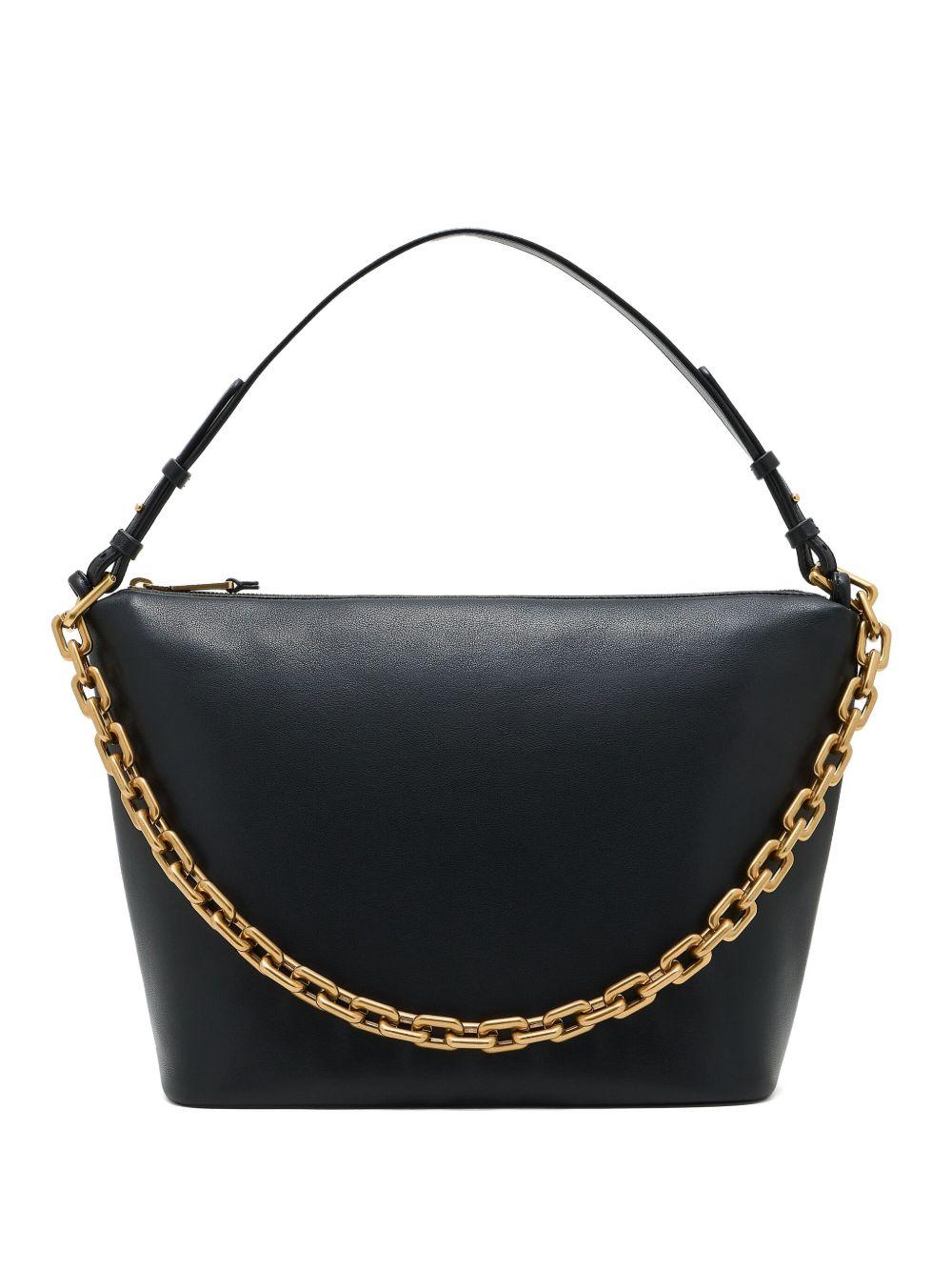 【EMPORIO ARMANI】BORSA HOBO MEDIA IN PELLE Emporio Armani BORSA HOBO Black - Free delivery | Spartoo