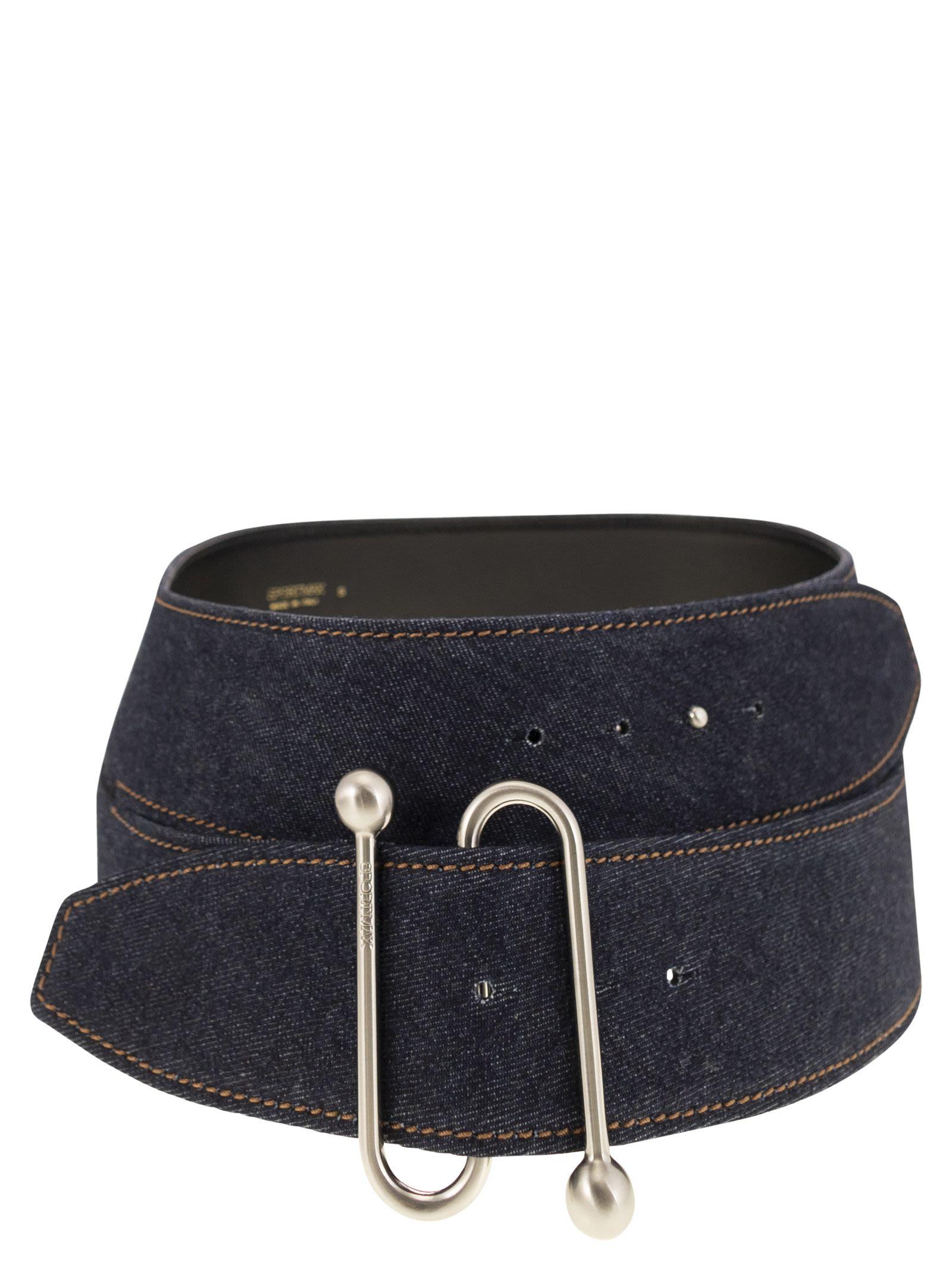 ベルト SPORTMAX SS25 ARABBA1234 - Denim belt (2512501043600 001) Sportmax Arabba1234 Denim Belt in Blue | Lyst
