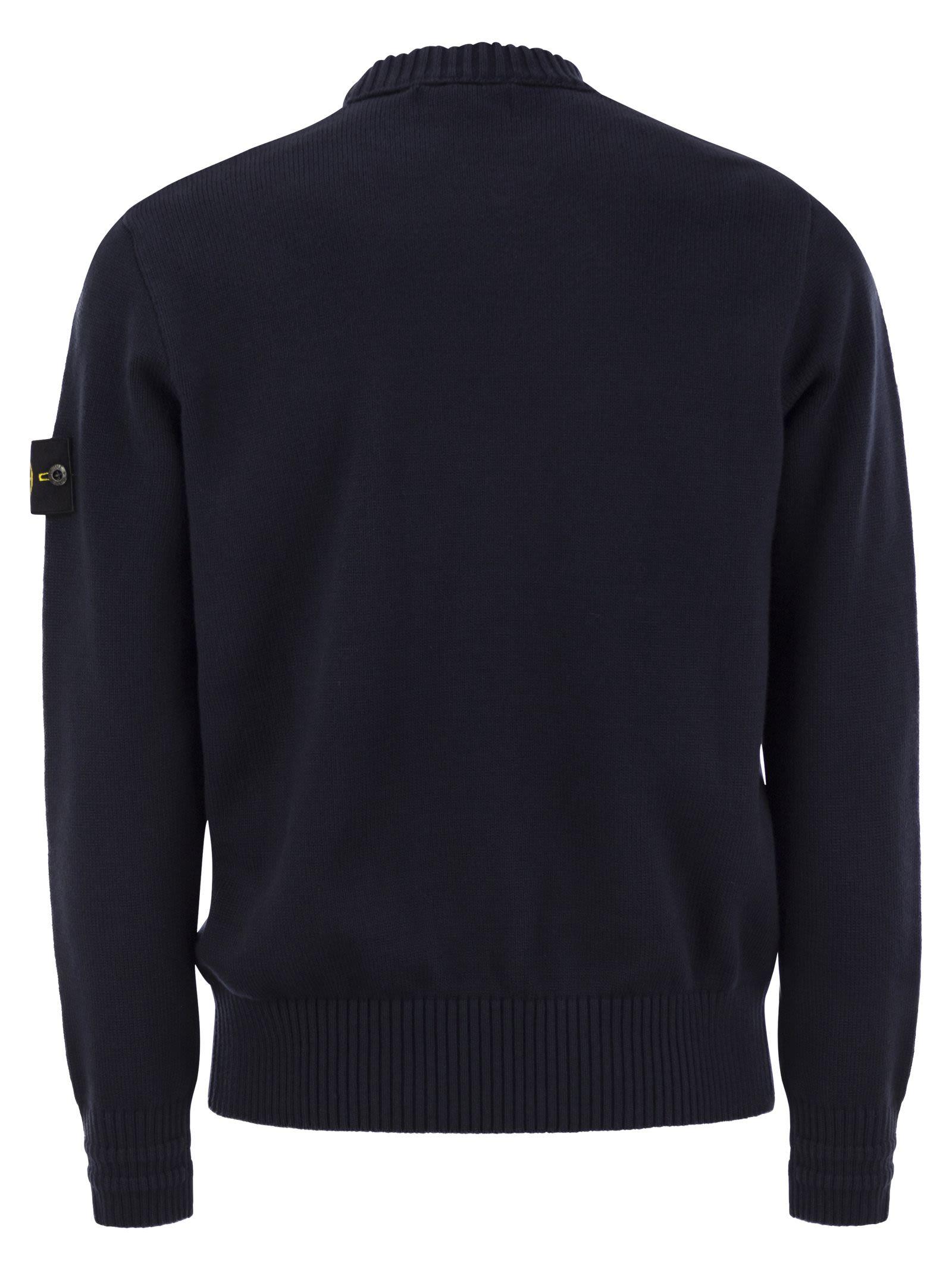 Stone island navy crew neck sale