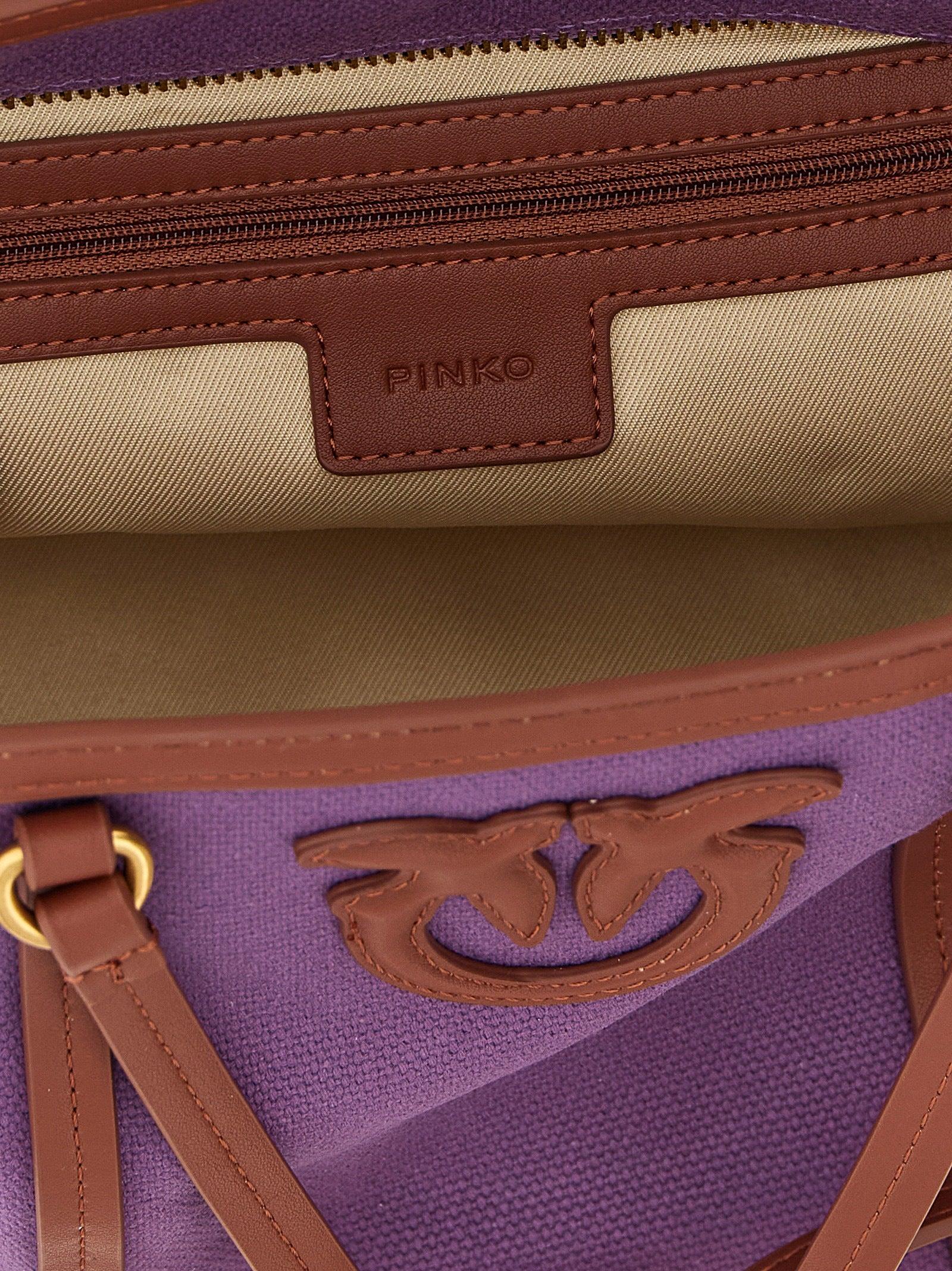 トートバッグ PINKO 'Miranda' small shopping bag Purple Pinko 'Miranda' Small Shopping Bag in Purple | Lyst