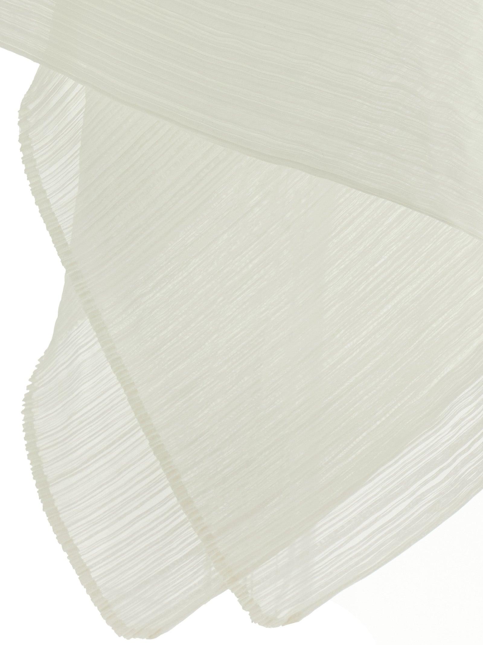 Pleats Please Issey Miyake 'Basic Madame-T Small' Stole in White