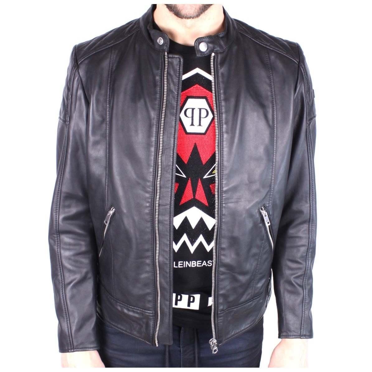 DIESEL L-marton 900 Leather Jacket for Men | Lyst