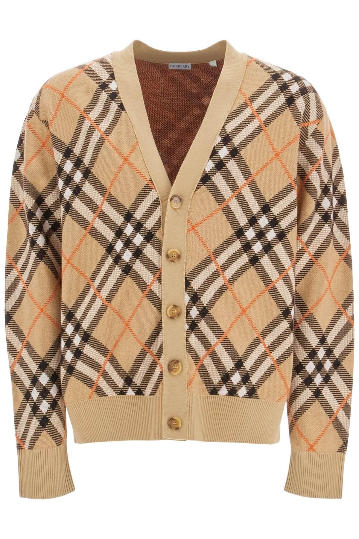 Burberry Ered Wool And Mohair Cardigan Sweater in Brown for Men Lyst UK