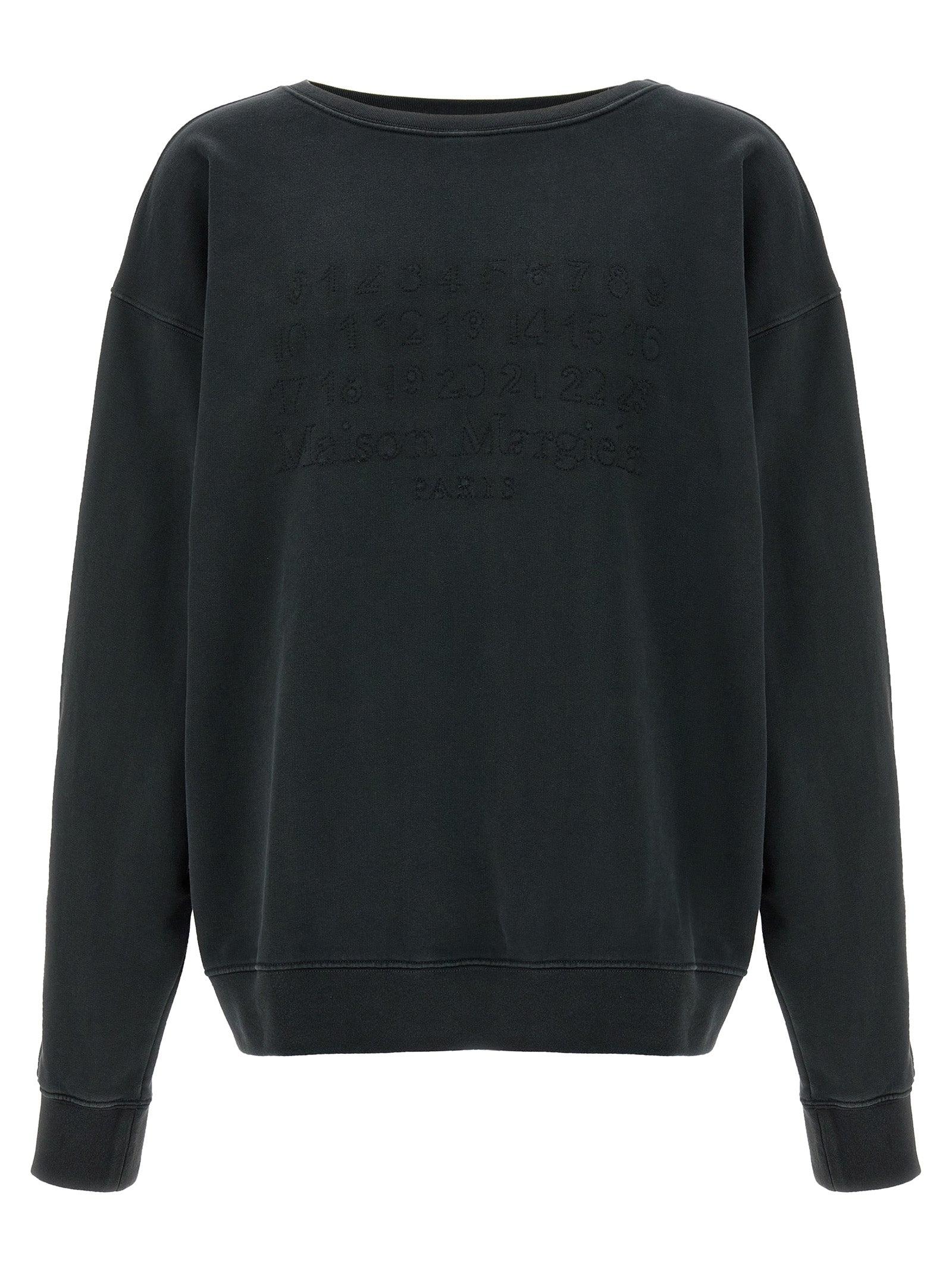 ★【MAISON MARGIELA】★BLUE COTTON OVERSIZE SWEATSHIRT★ Maison Margiela // Blue Organic Cotton Logo Hoodie – VSP