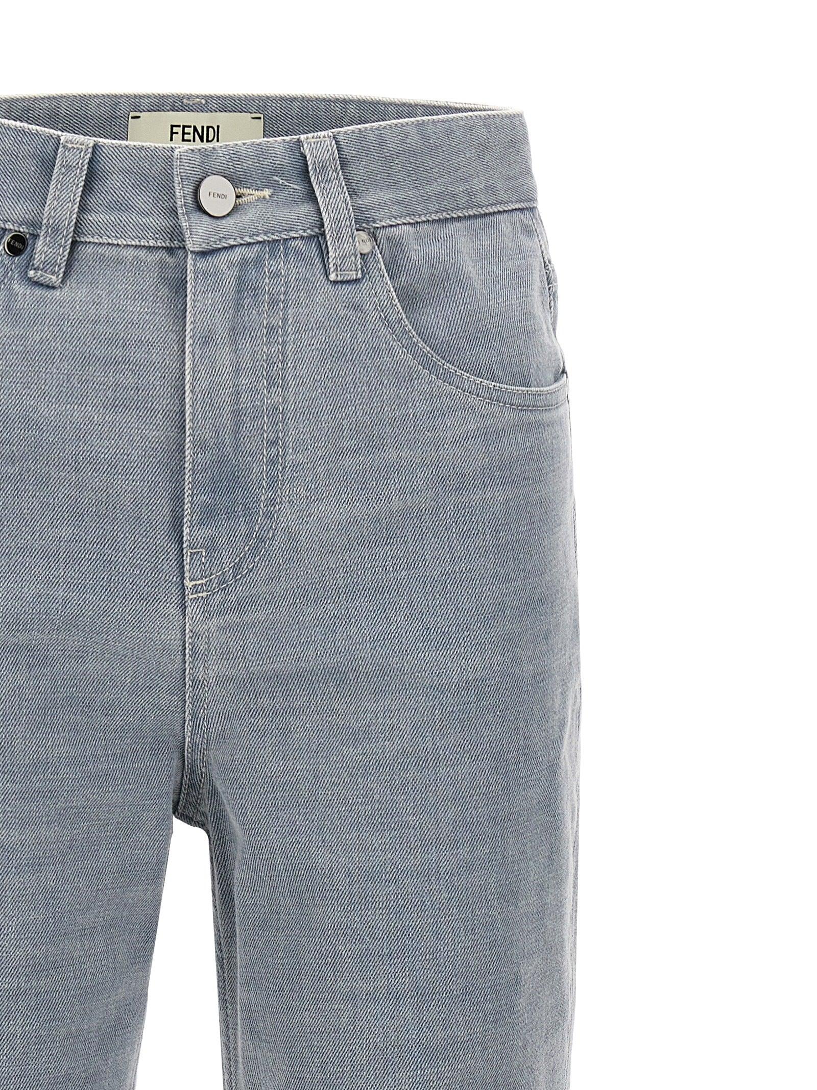 デニム・ジーパン FENDI 'Go-To' jeans Gray Fendi 'Go-To' Jeans in Gray | Lyst