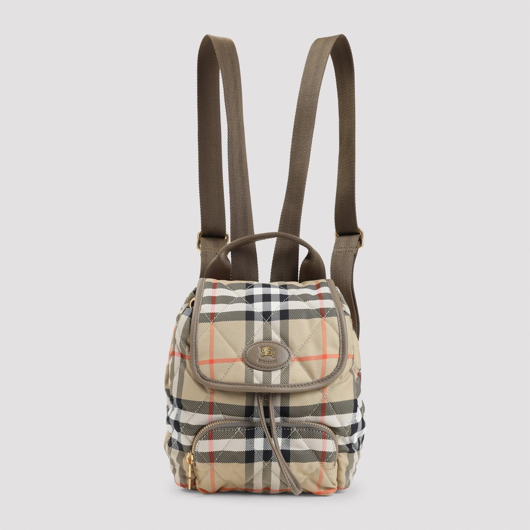 burberry check cloud mini backpack The 1983 Link Backpack, Grey a refined accessory designed by Burberry Burberry - Beige Horseshoe Backpack